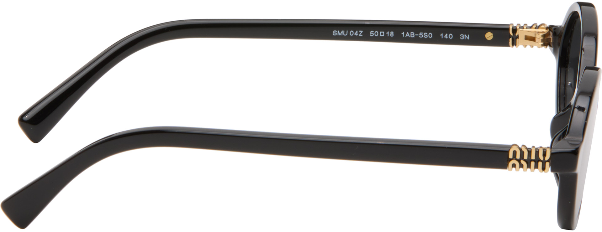【極美品】miumiu Eyewear Regard Sunglasses Miu Miu Eyewear: Black Miu Regard Sunglasses | SSENSE