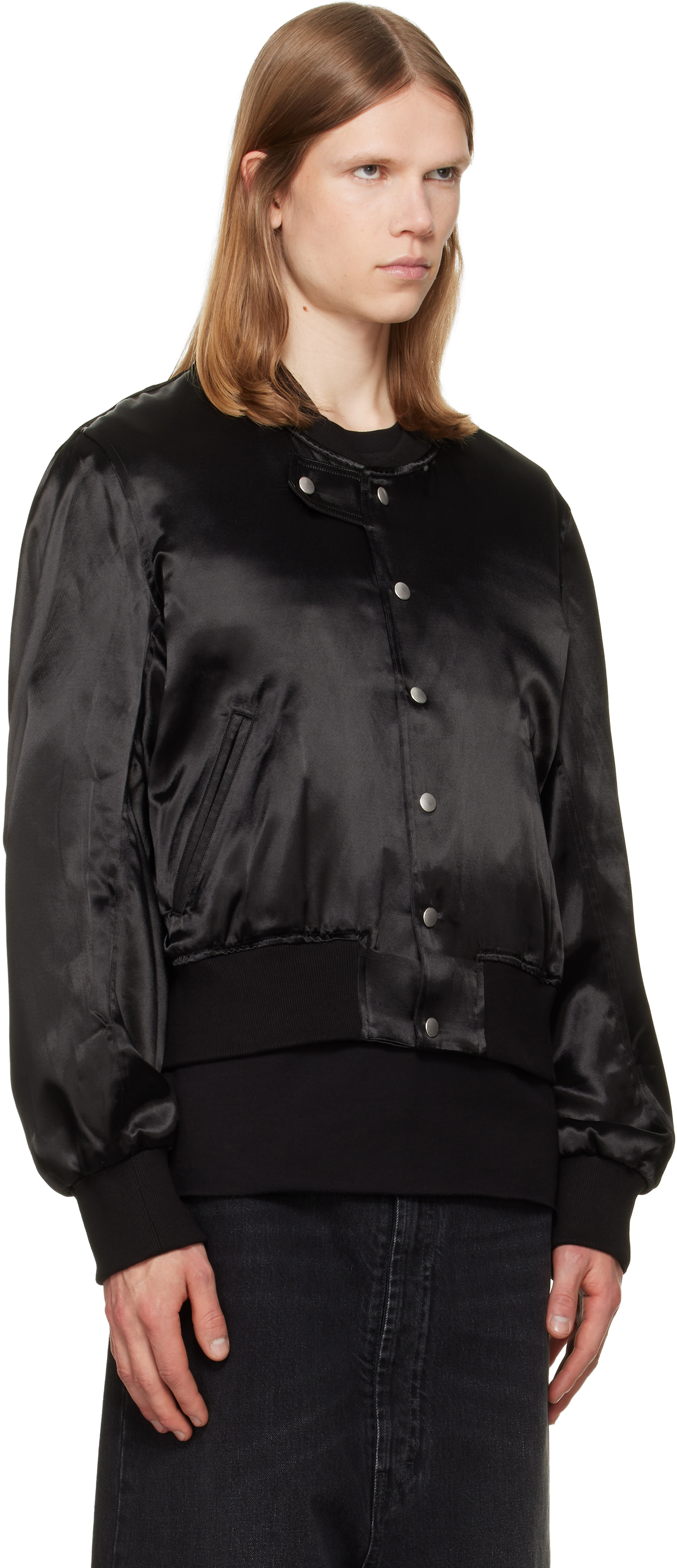 JKEEFER - Black Hampton Varsity Jacket