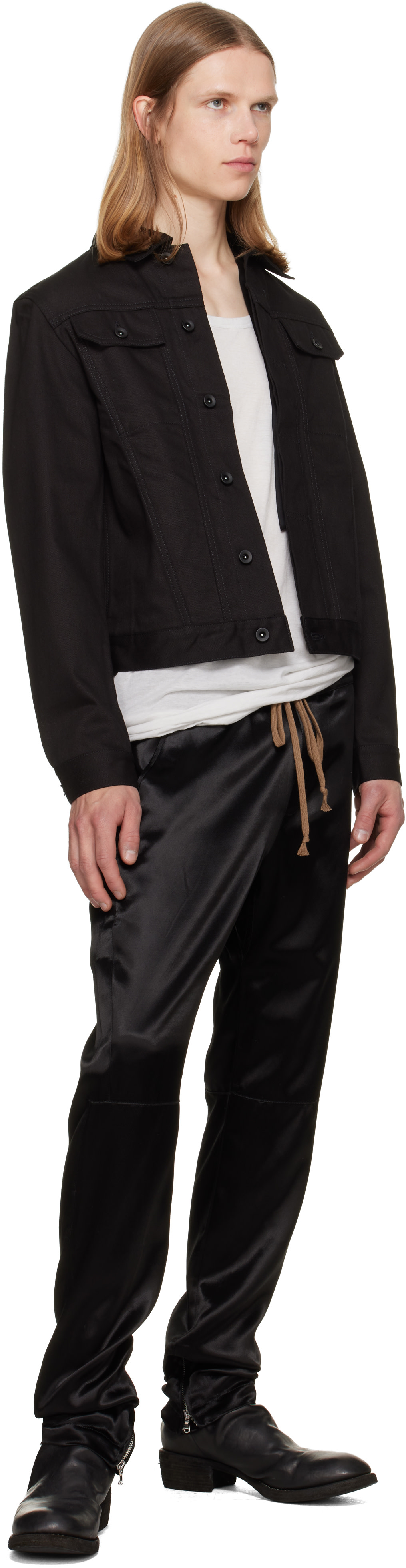 JKEEFER - Pantalon motard noir