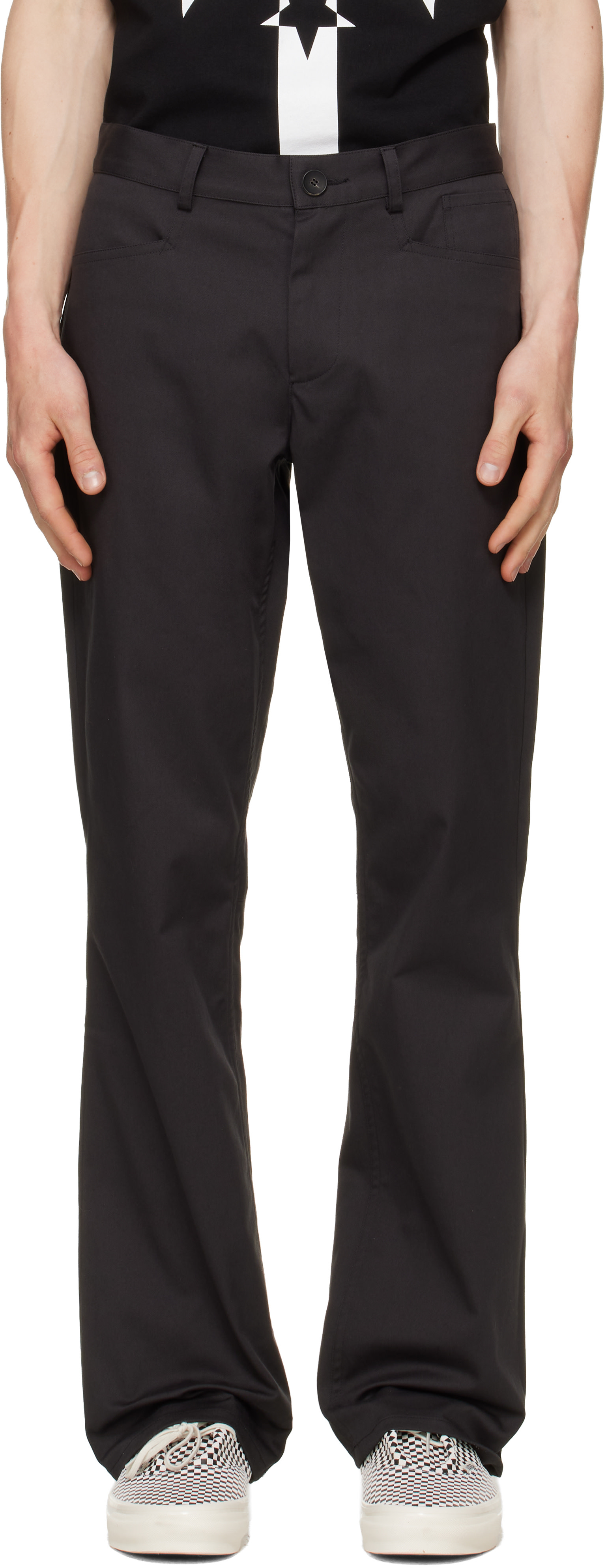 JKEEFER - Pantalon semi-évasé Corey gris