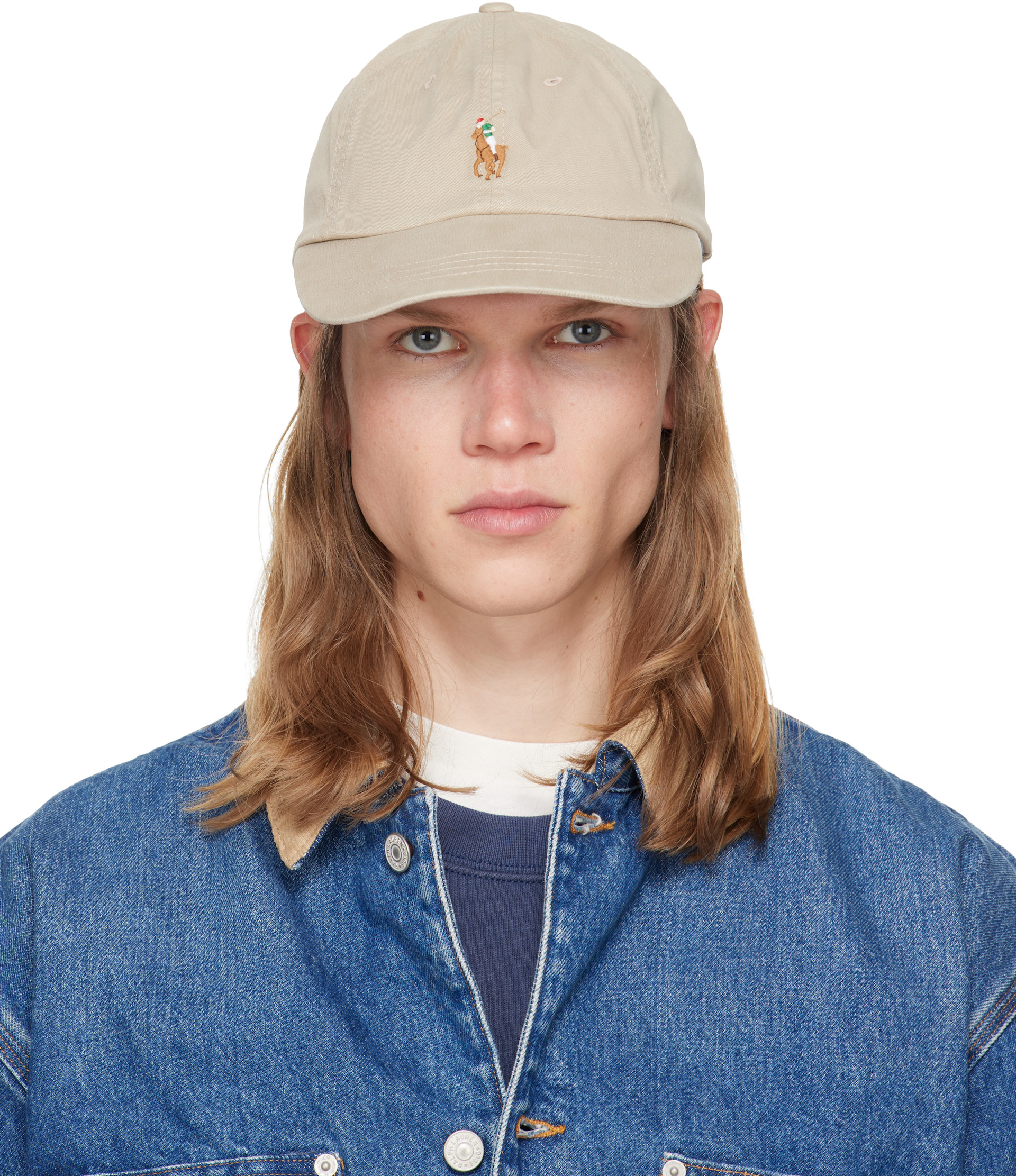 Polo Ralph Lauren: カーキ Stretch-Cotton Twill ベースボール