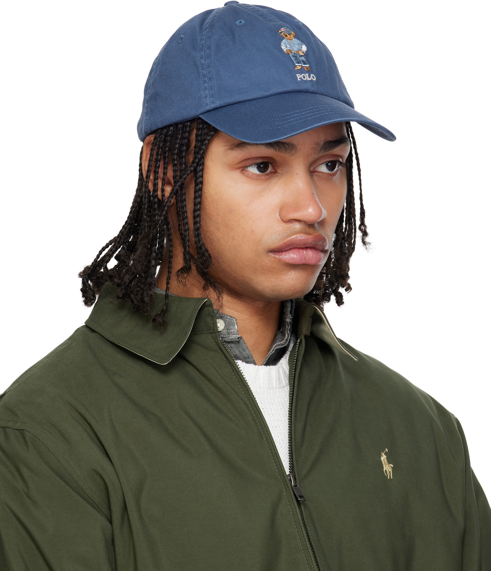 Polo Ralph Lauren: ブルー Polo Bear ツイル ベースボールキャップ
