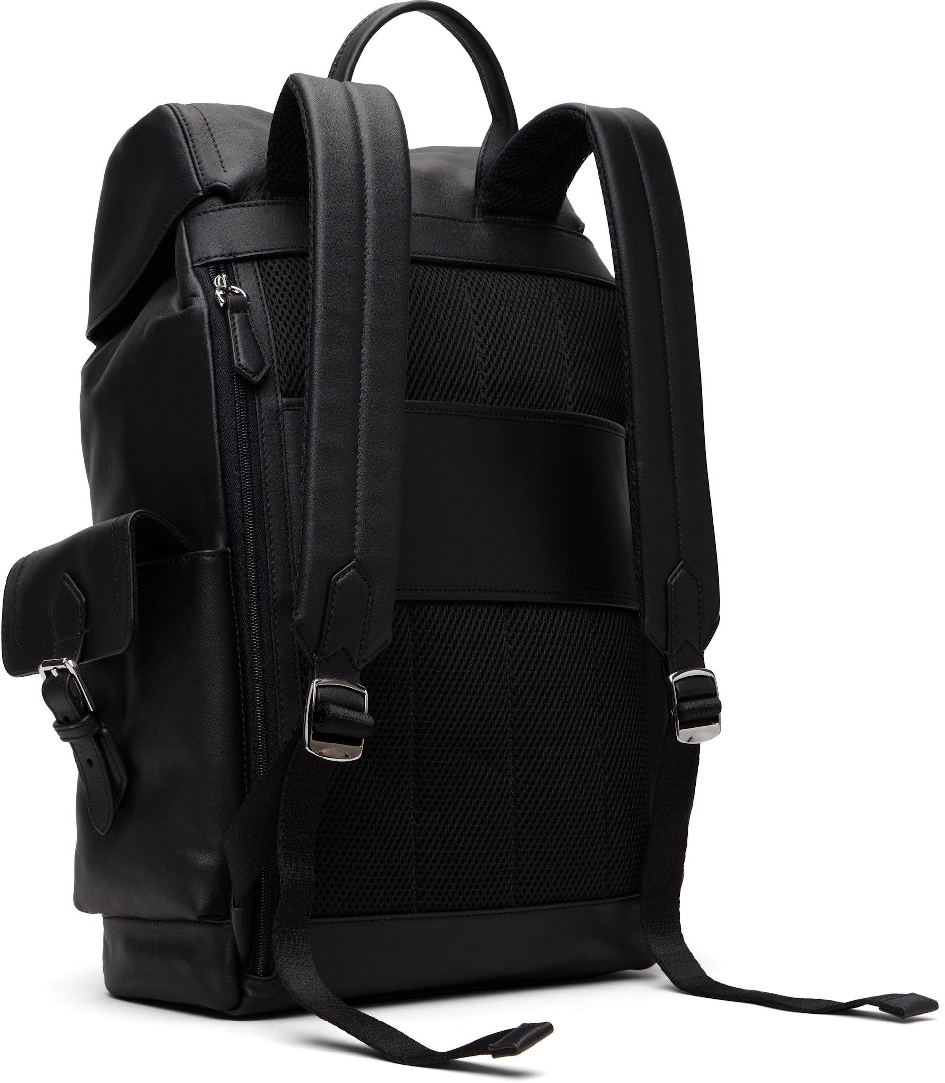 武*田様 Polo Ralph Lauren Backpack 3 Polo Ralph Lauren: Black Smooth Leather Backpack | SSENSE Canada
