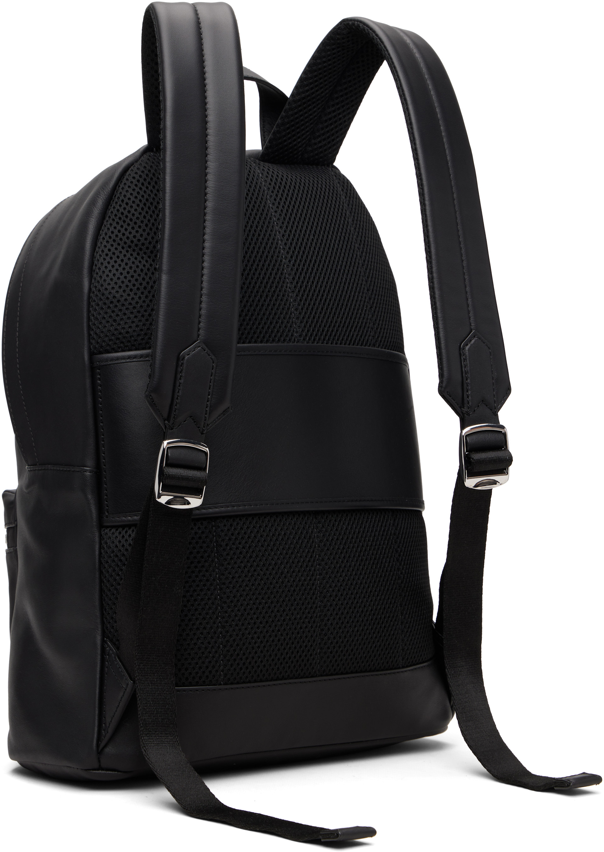 Polo Ralph Lauren 黒 レザー フラップ付きバックパック レザートリム バックパック （リュック・バックパック）｜POLO RALPH