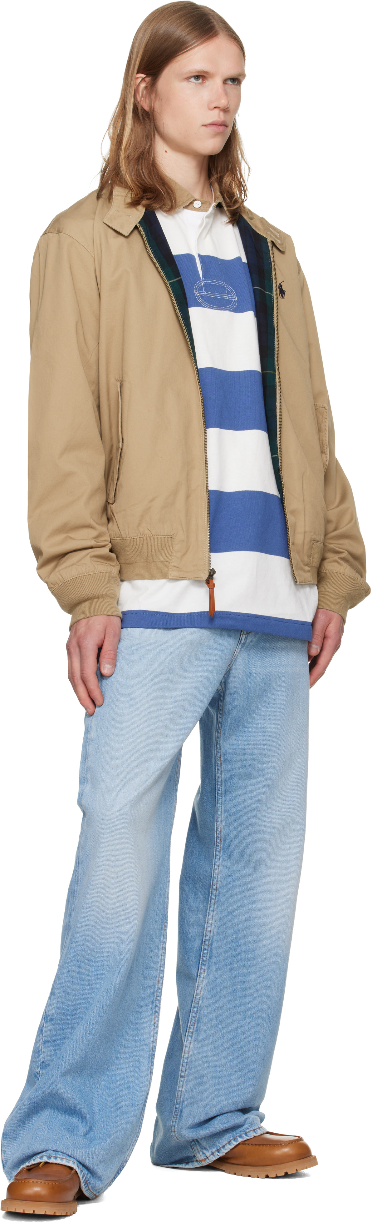 Polo Ralph Lauren: Tan 'The Bedford Twill' Jacket | SSENSE