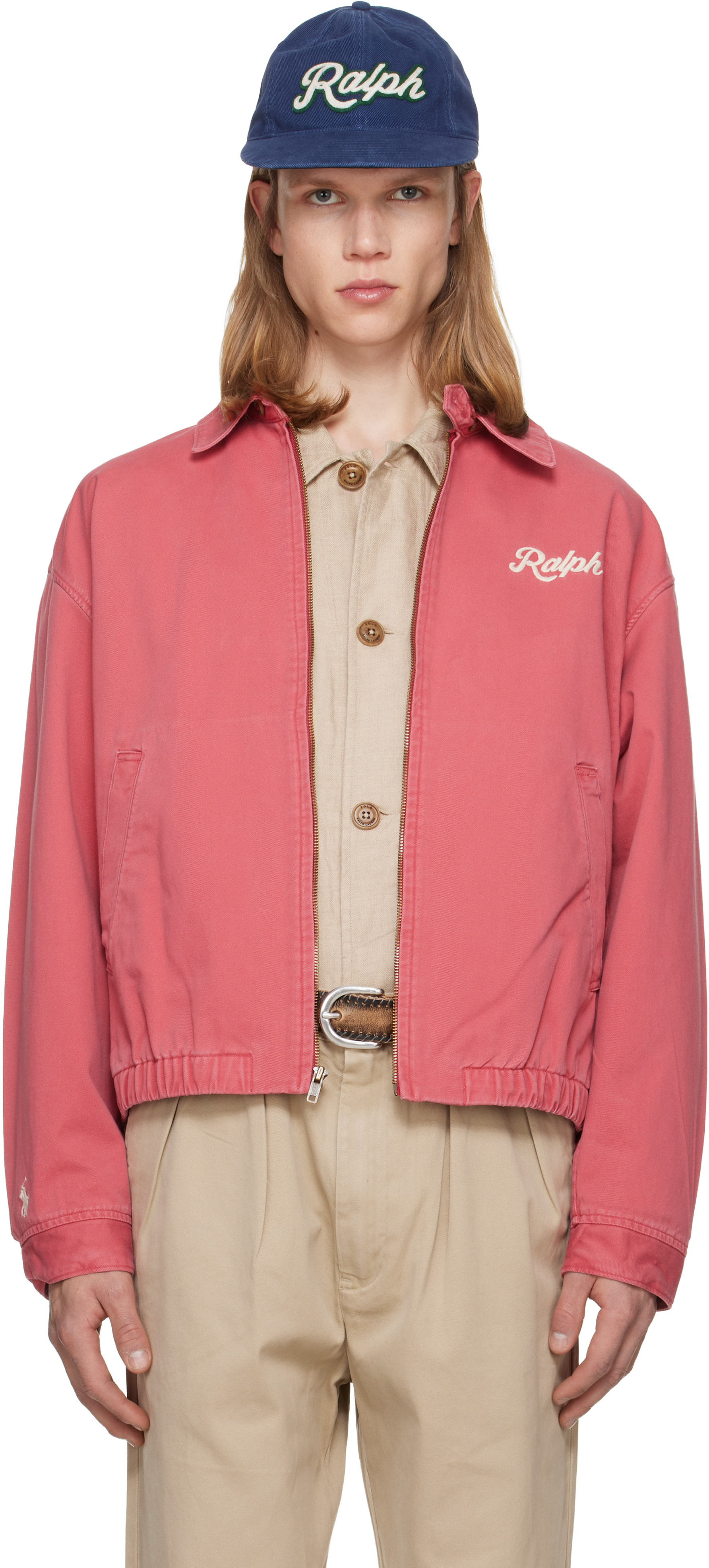 Polo Ralph Lauren: Pink 'The Big Bayport' Jacket | SSENSE