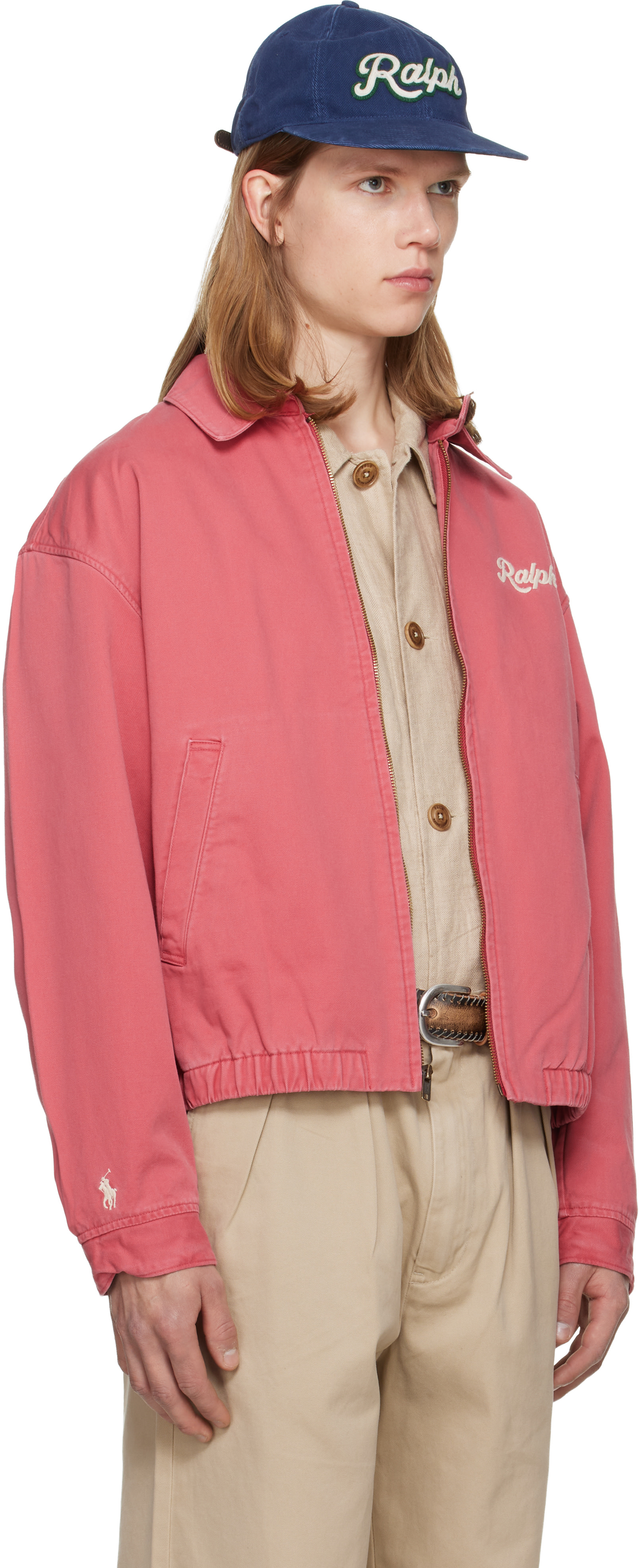 Polo Ralph Lauren: Pink 'The Big Bayport' Jacket | SSENSE Denmark