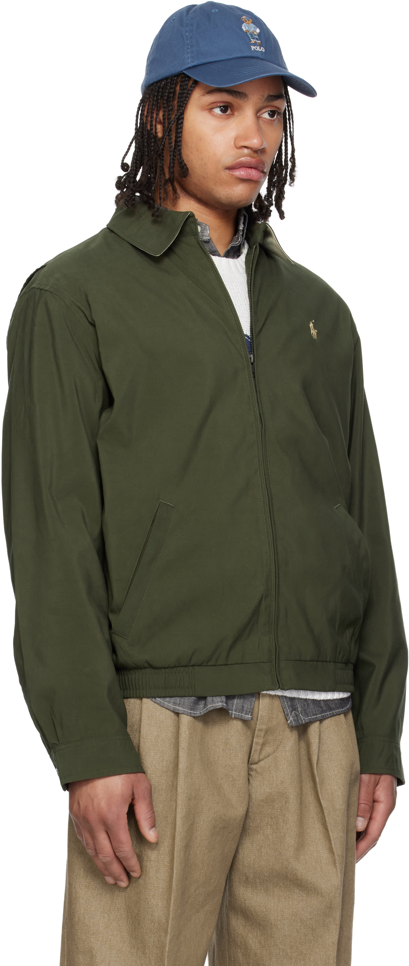 Polo Ralph Lauren: Khaki Bi-Swing Jacket | SSENSE Canada Polo Ralph Lauren: Khaki Bi-Swing Jacket | SSENSE Canada