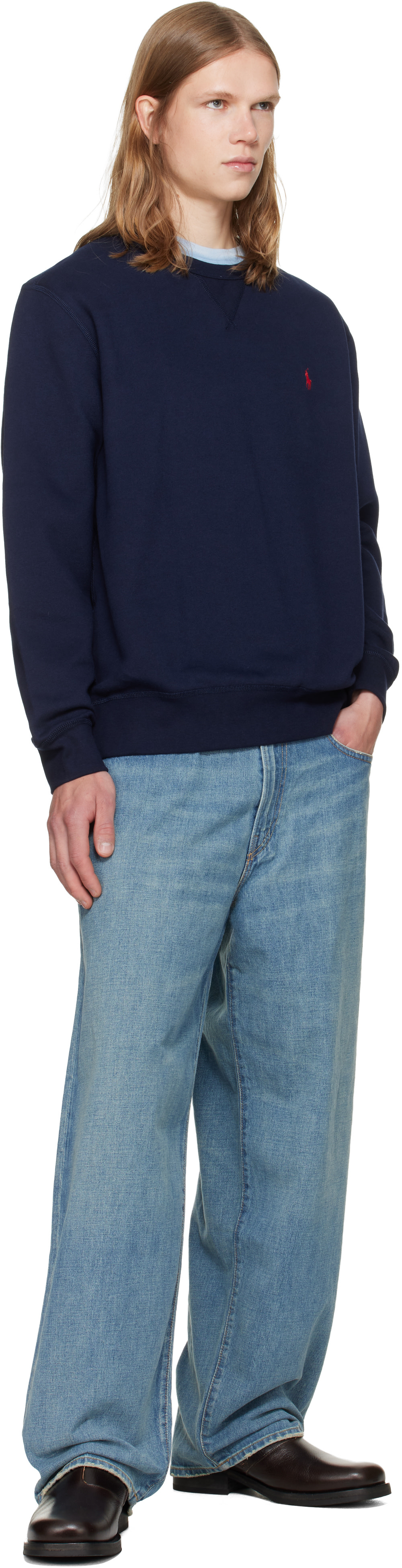 新品 POLO RALPH LAUREN ラルフローレン デニム ブルー Polo Ralph Lauren: ブルー Full Length Classic ジーンズ | SSENSE 日本