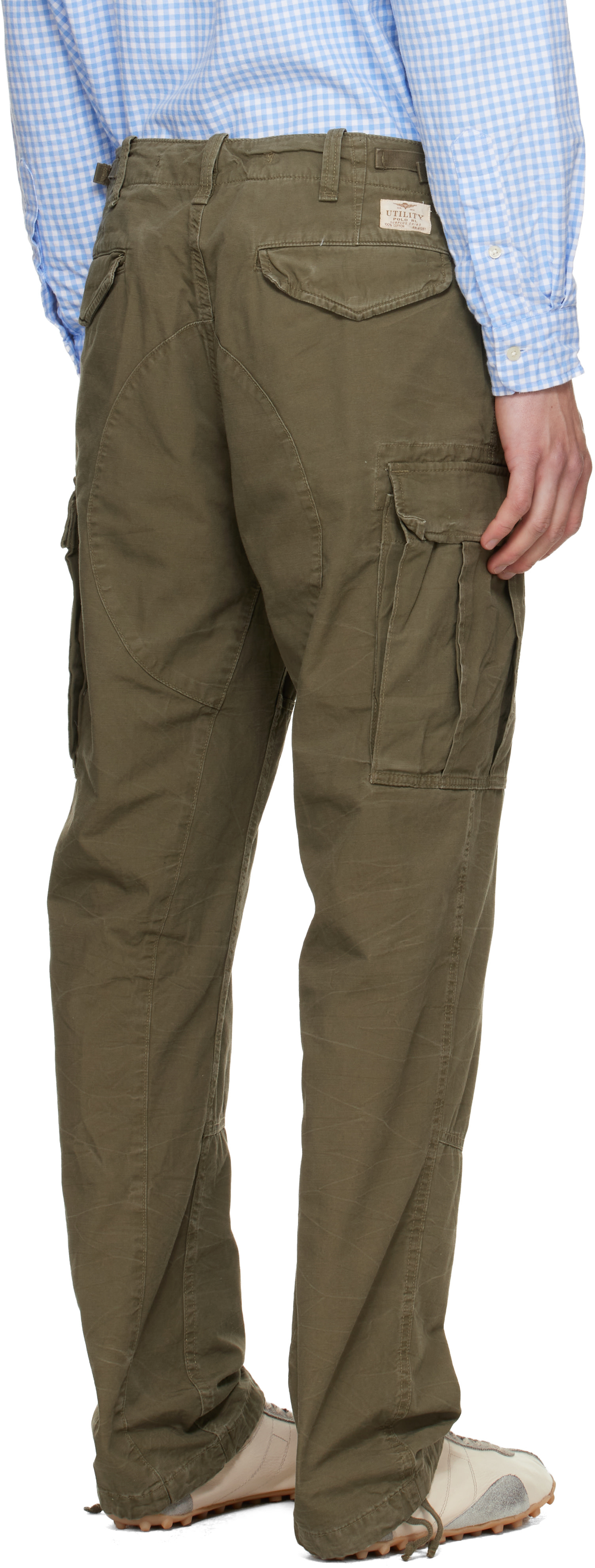 Polo Ralph Lauren: Khaki LW Rustic Canvas Cargo Pants | SSENSE