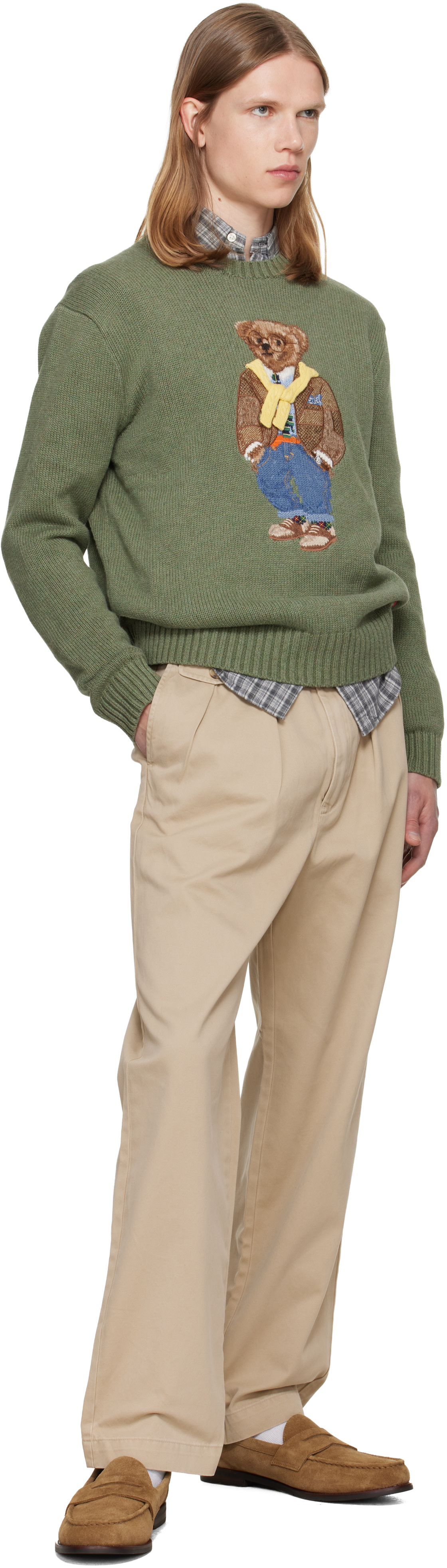 Polo Ralph Lauren: Beige Whitman Chino Trousers | SSENSE Taiwan