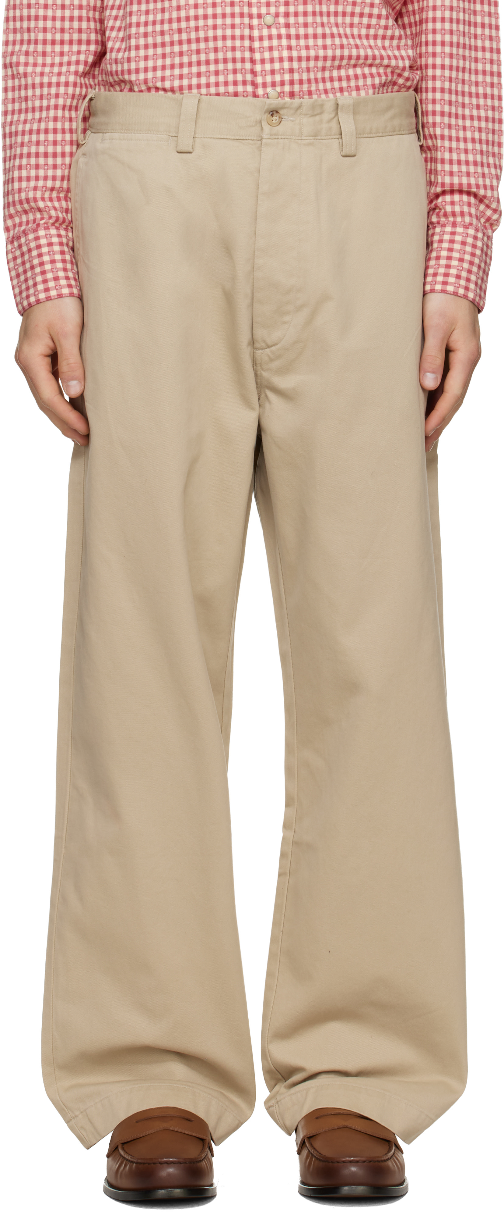 Polo Ralph Lauren: Beige 'The Big Chino' Trousers | SSENSE
