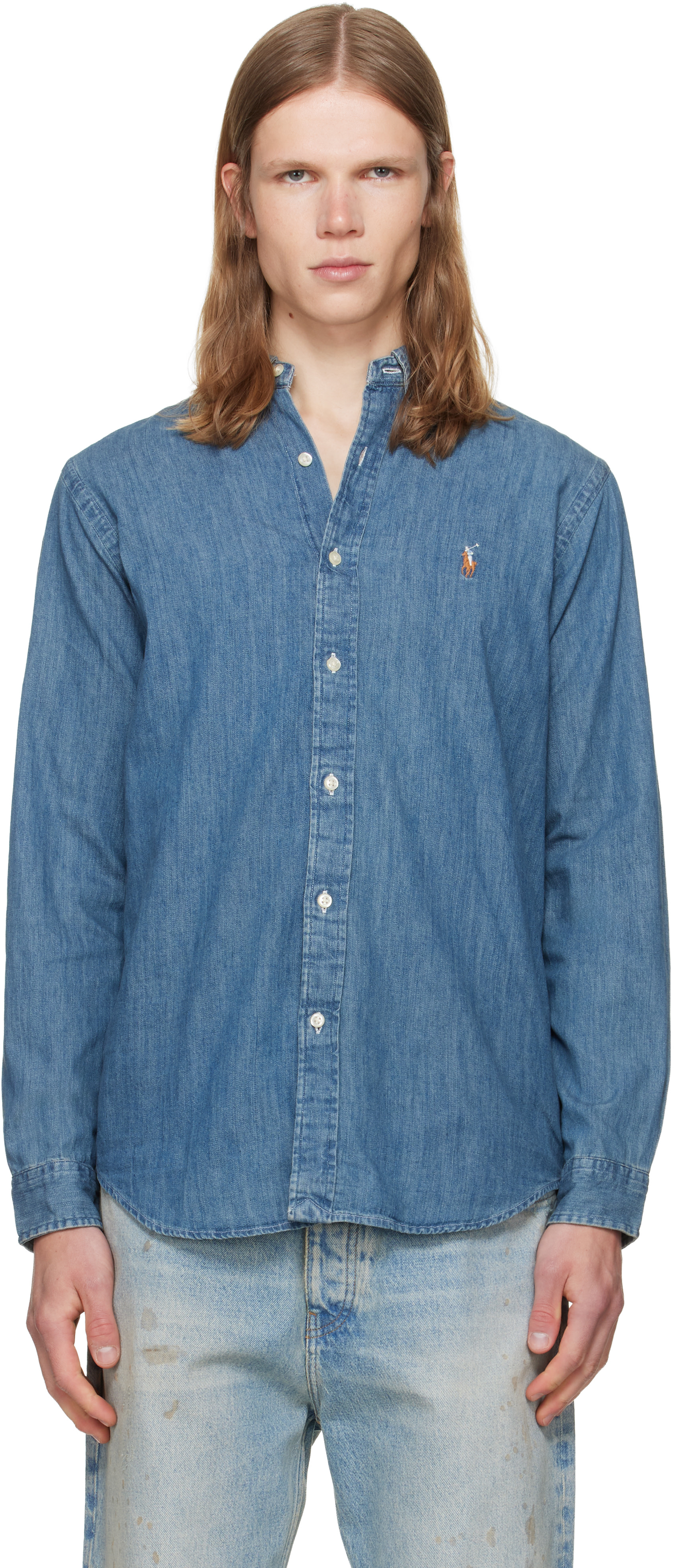 Polo Ralph Lauren: ネイビー クラシックフィット デニムシャツ