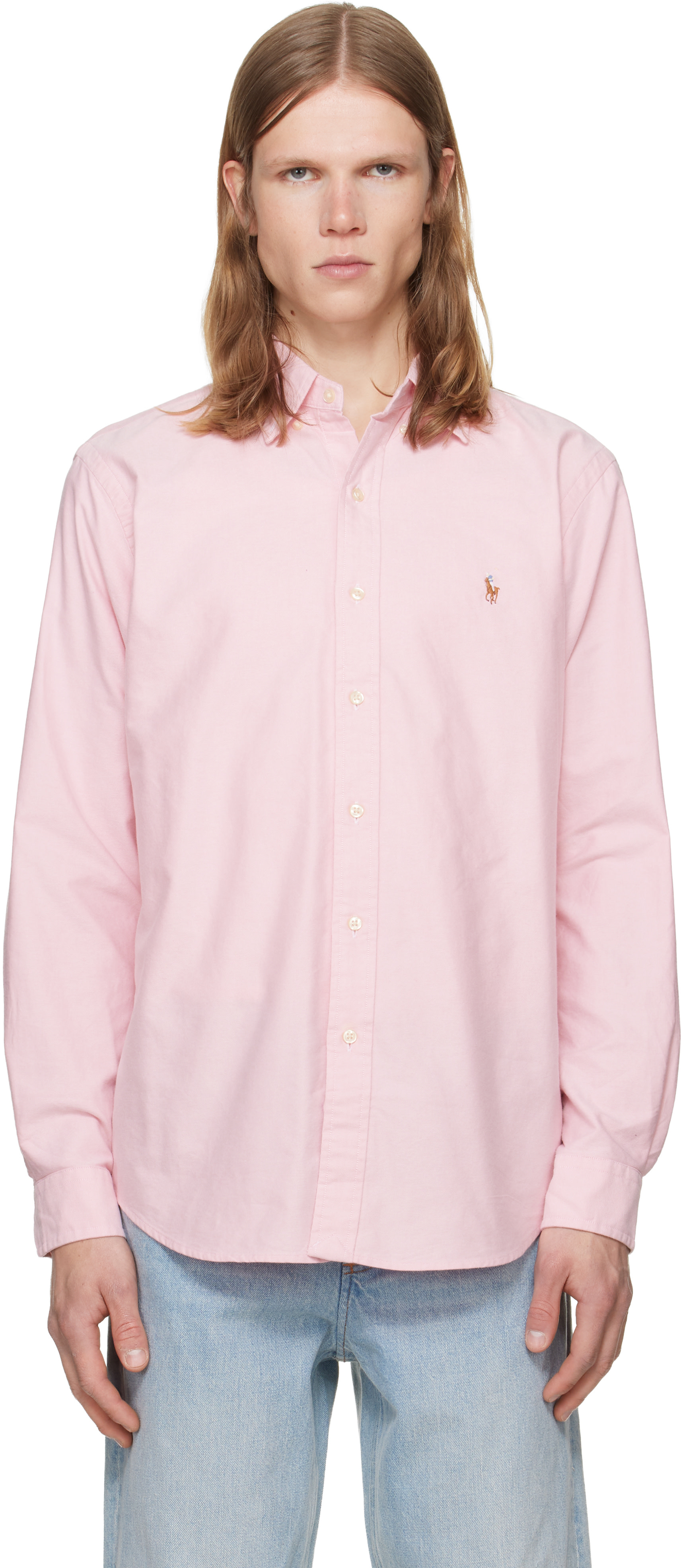 pink ralph lauren oxford dress Pink short sleeve Oxford dress brand POLO RALPH LAUREN   Globalbrandsstore.com/en