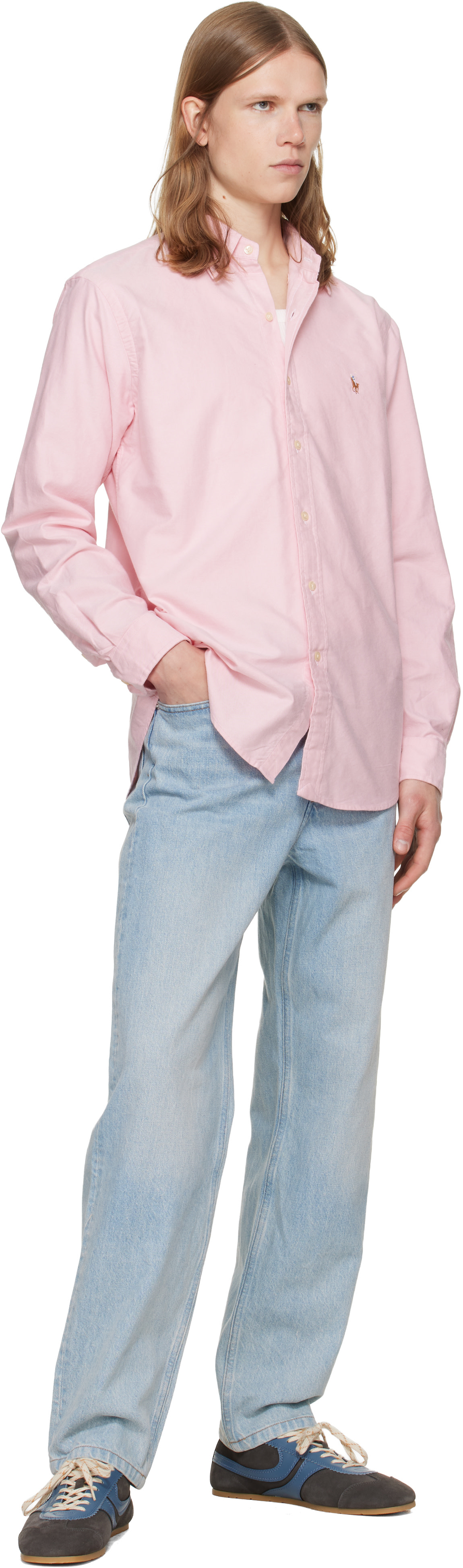 polo ralph lauren pink dress shirt Ralph Lauren Core Oxford Shirt Pink
