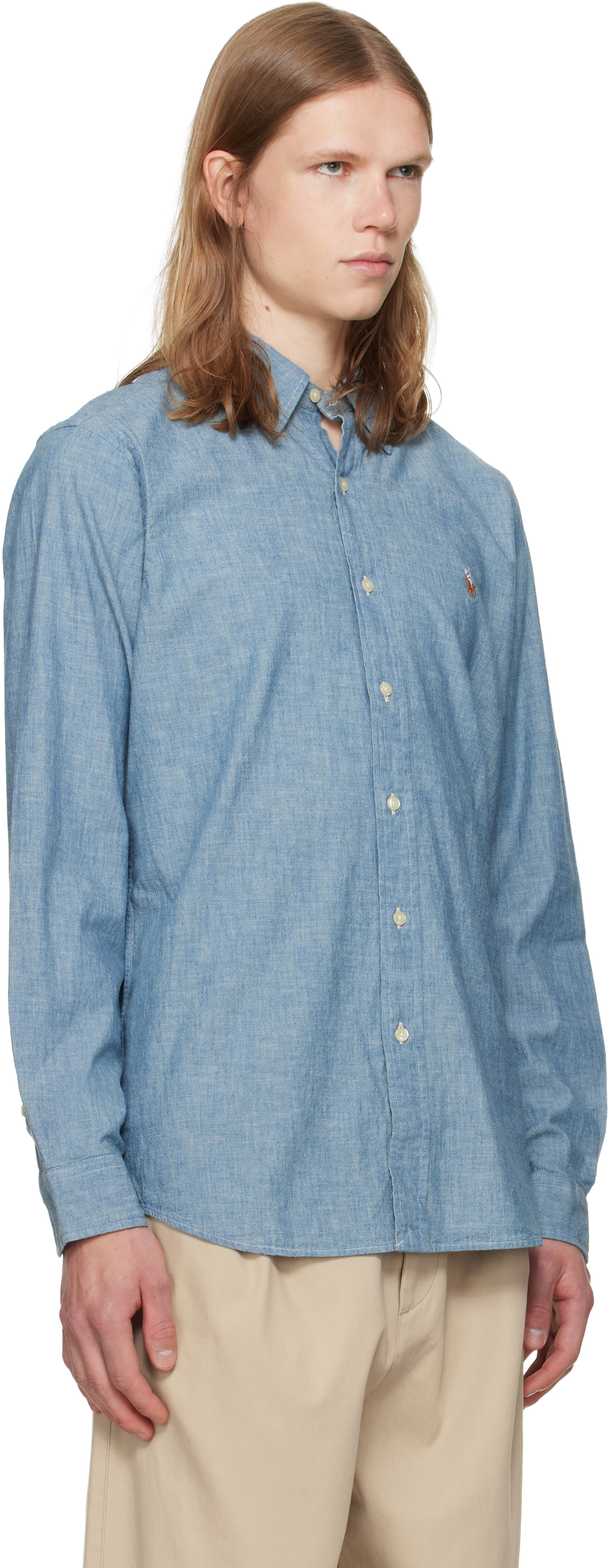 Polo Ralph Lauren: ブルー クラシックフィット インディゴ