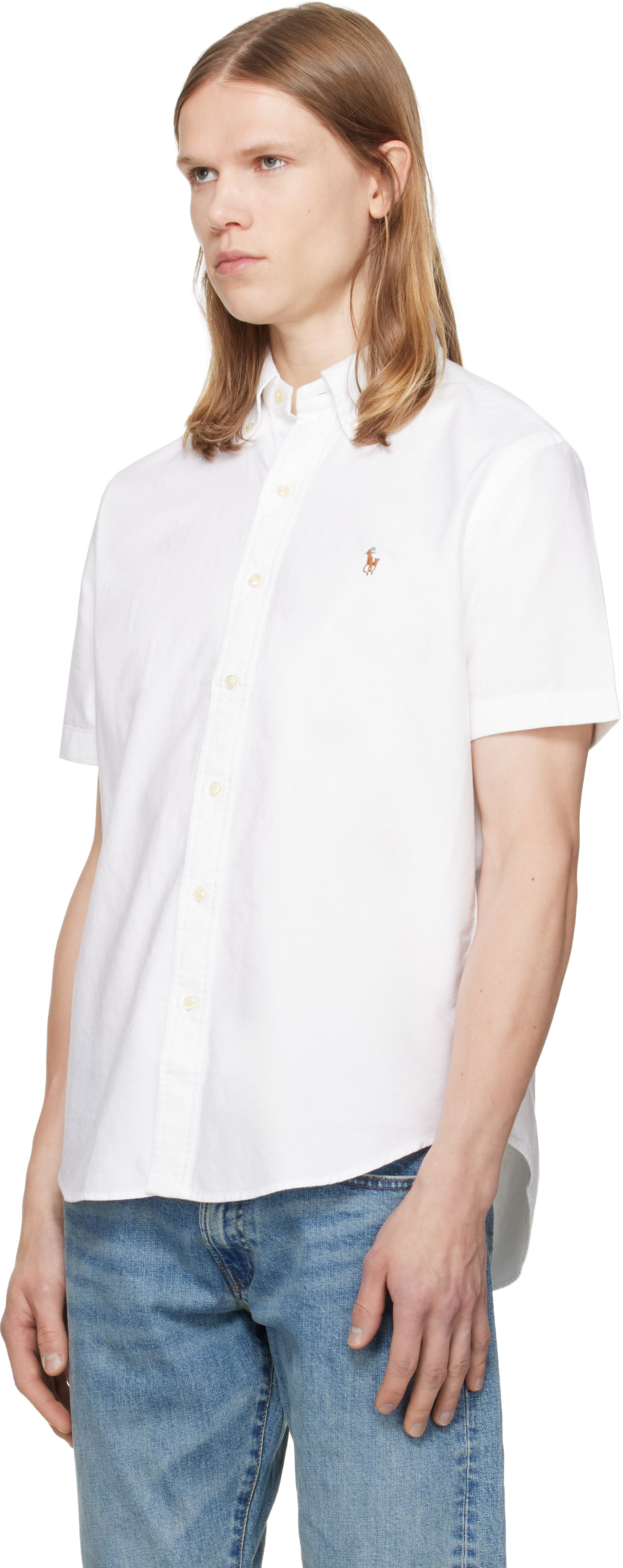 Polo Ralph Lauren: ホワイト クラシックフィット オックスフォード