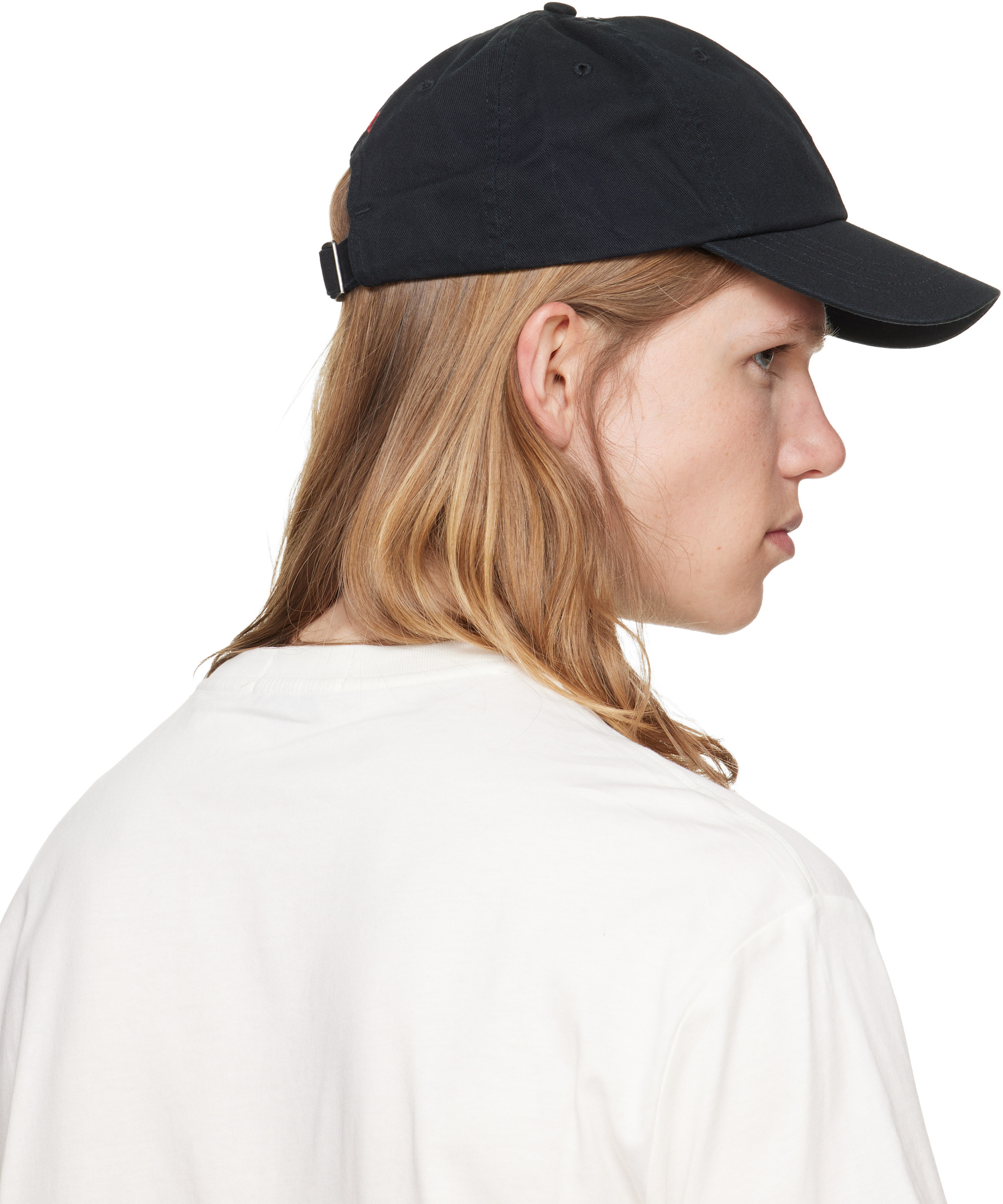 Polo Ralph Lauren: ブラック 'The Iconic Cotton Chino' ベースボール