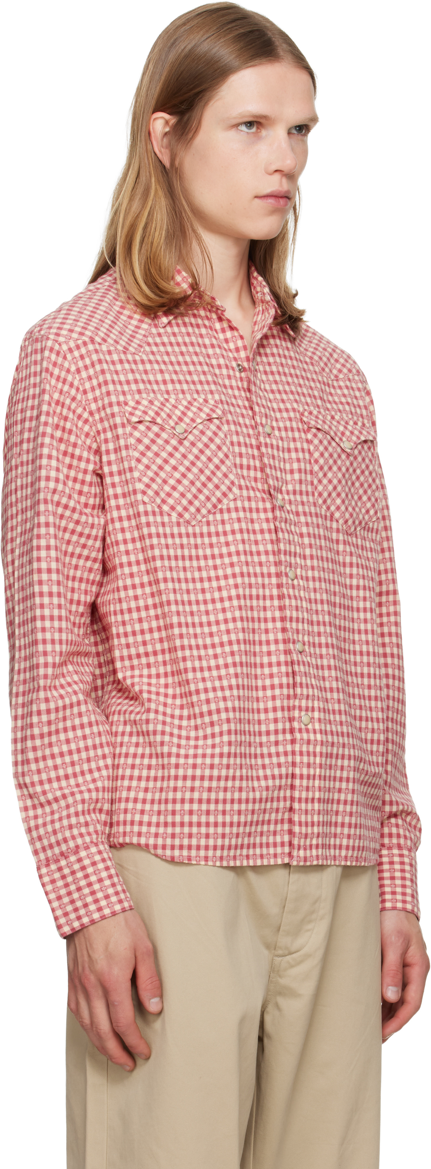 red ralph lauren dress shirt Polo Ralph Lauren Classic Fit Red Chambray Long Sleeve Shirt