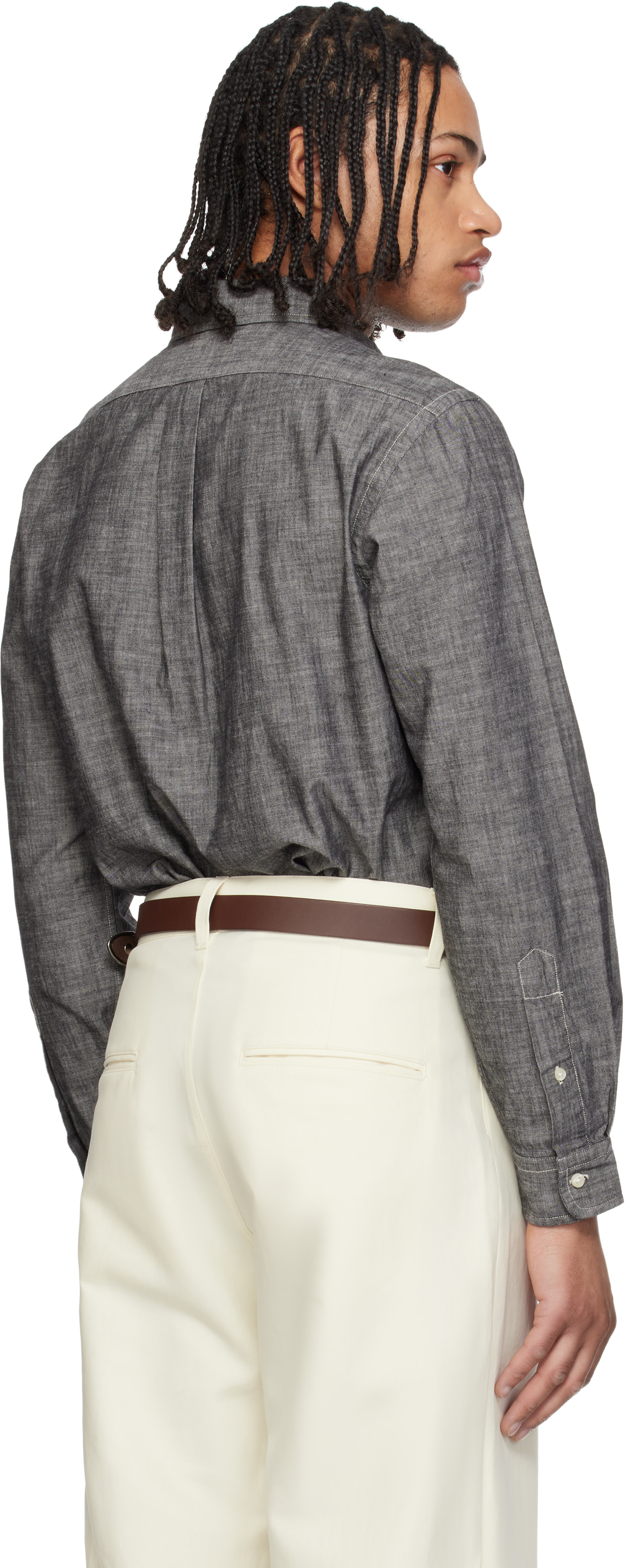 Polo Ralph Lauren: Gray Long Sleeve Sport Shirt | SSENSE