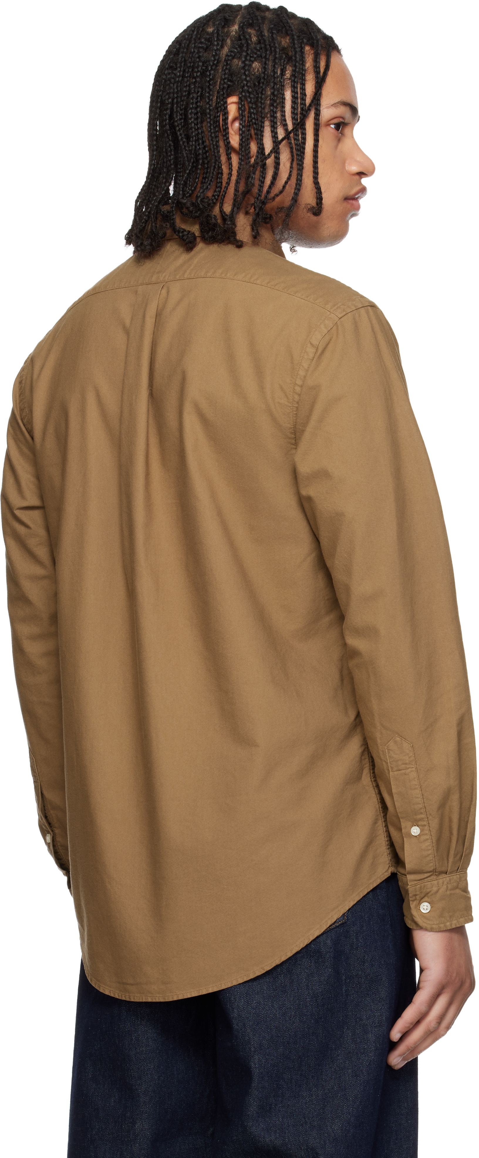 Polo Ralph Lauren: Brown Garment-Dyed Oxford Shirt | SSENSE
