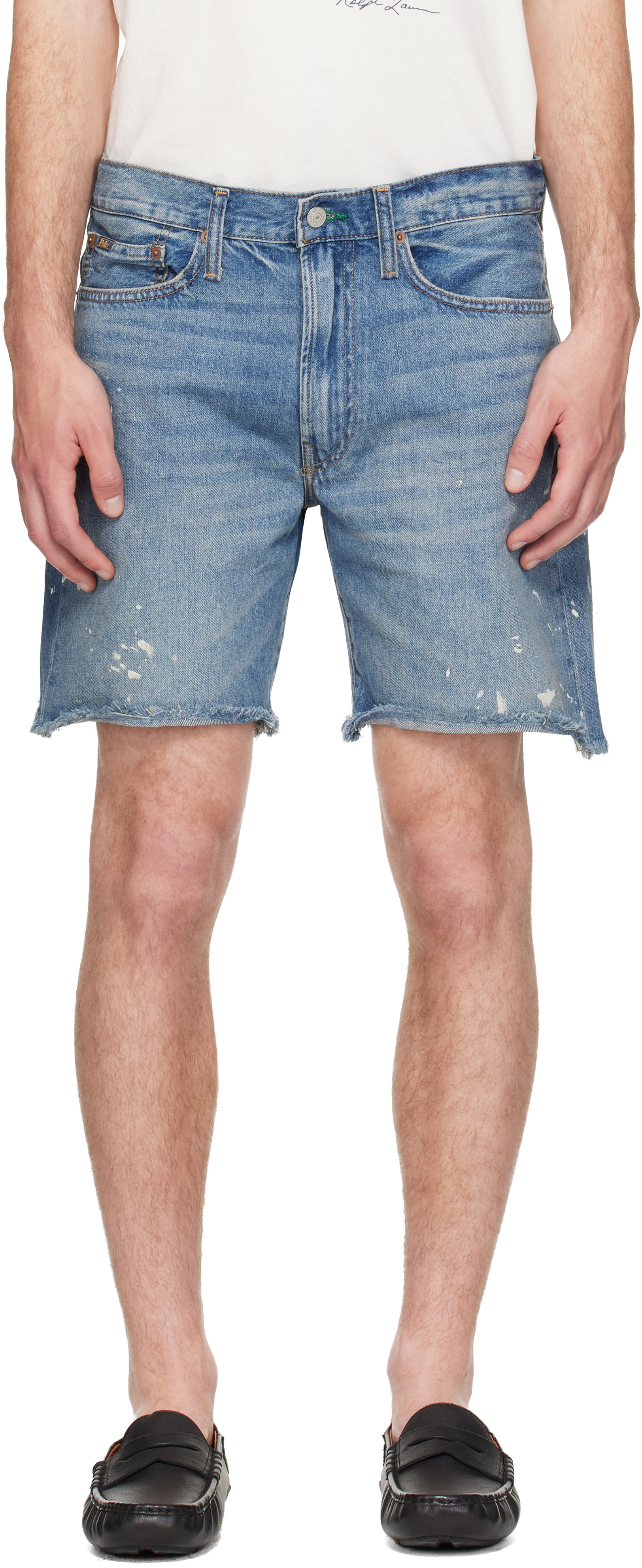 Polo Ralph Lauren: ブルー 8-Inch Vintage Classic Cutoff デニム