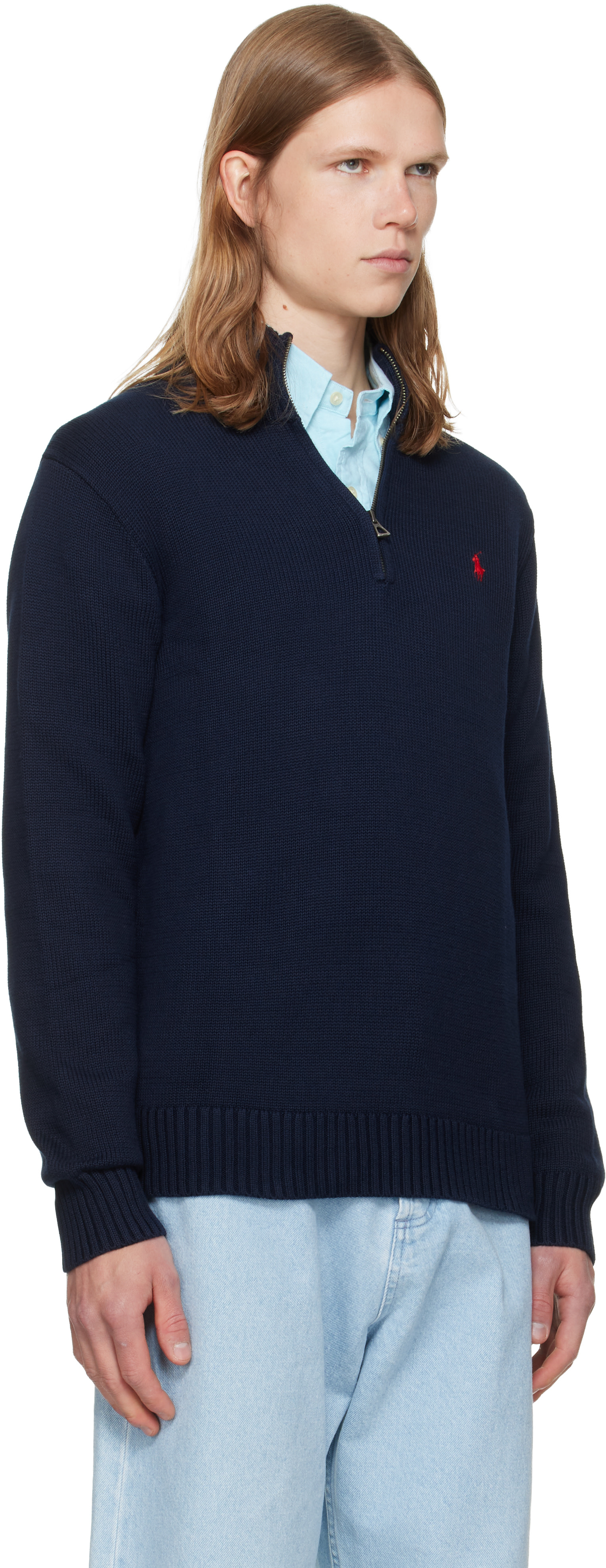 Polo Ralph Lauren - ネイビー ハーフジップ セーター