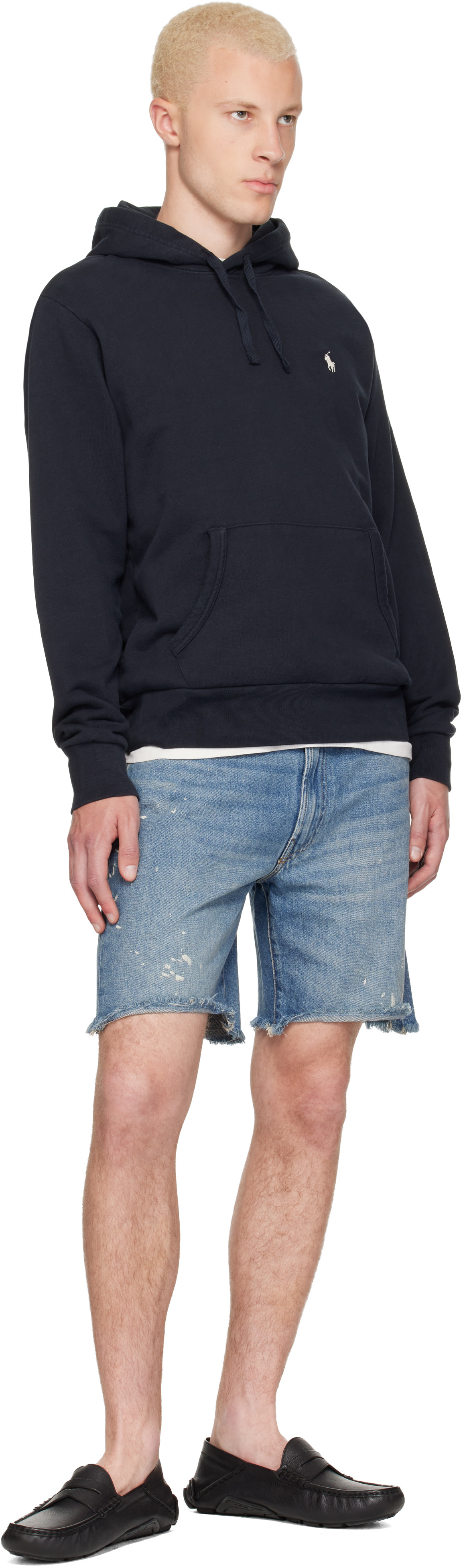 Polo Ralph Lauren - Pull à capuche noir à logo brodé