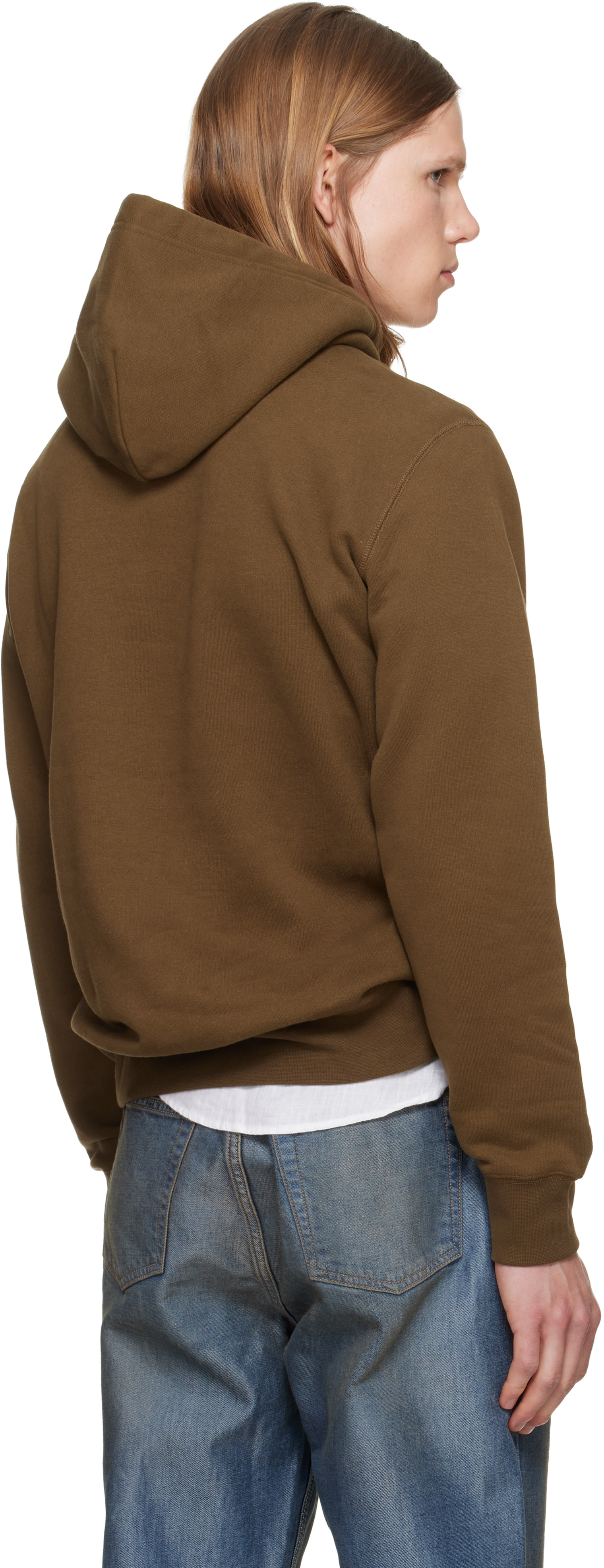 Polo Ralph Lauren - Pull à capuche brun en molleton à logo