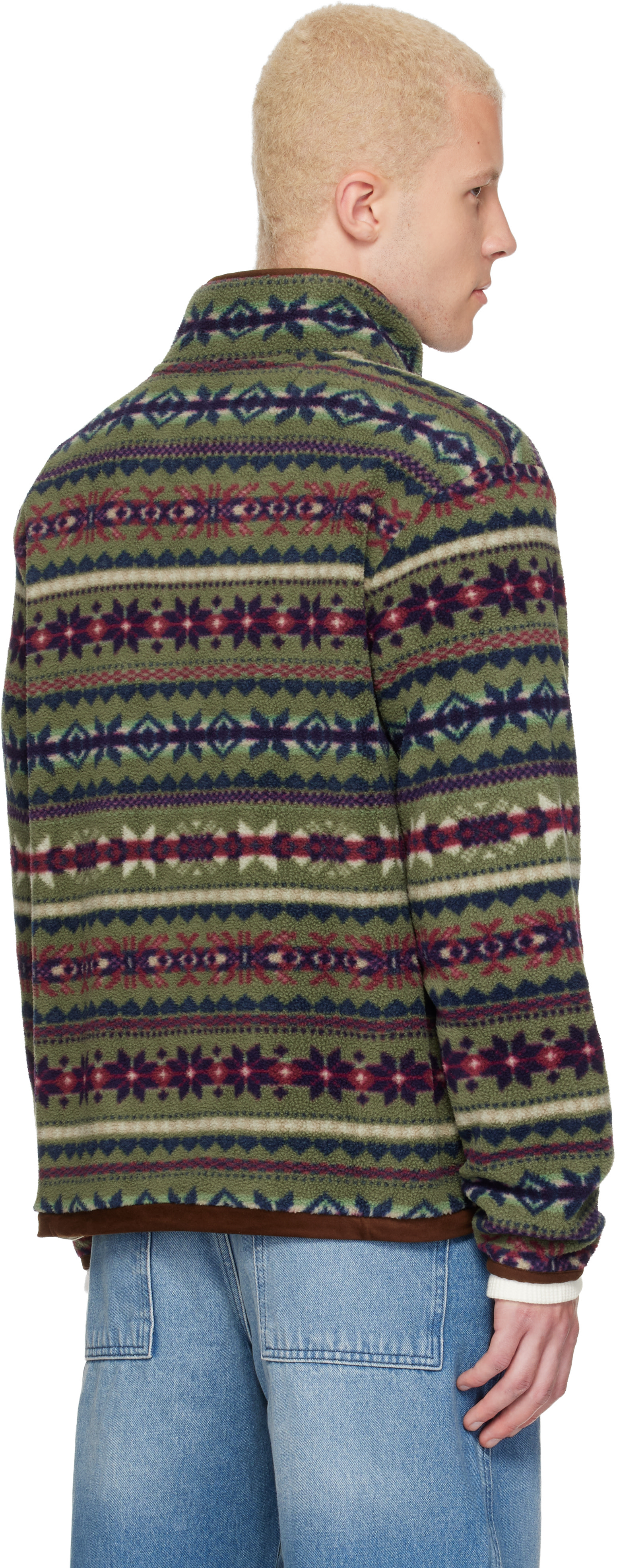 Polo Ralph Lauren - Pull vert en molleton à motif