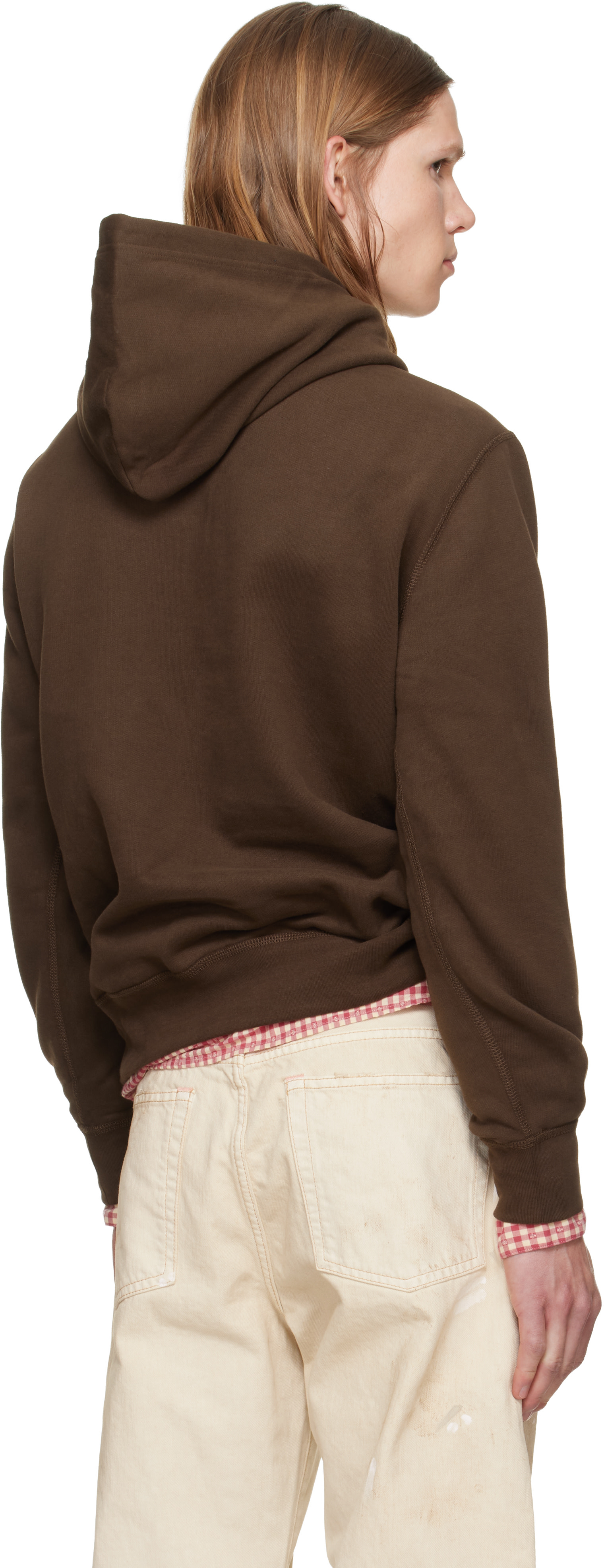 Polo Ralph Lauren - Pull à capuche brun en molleton à logo