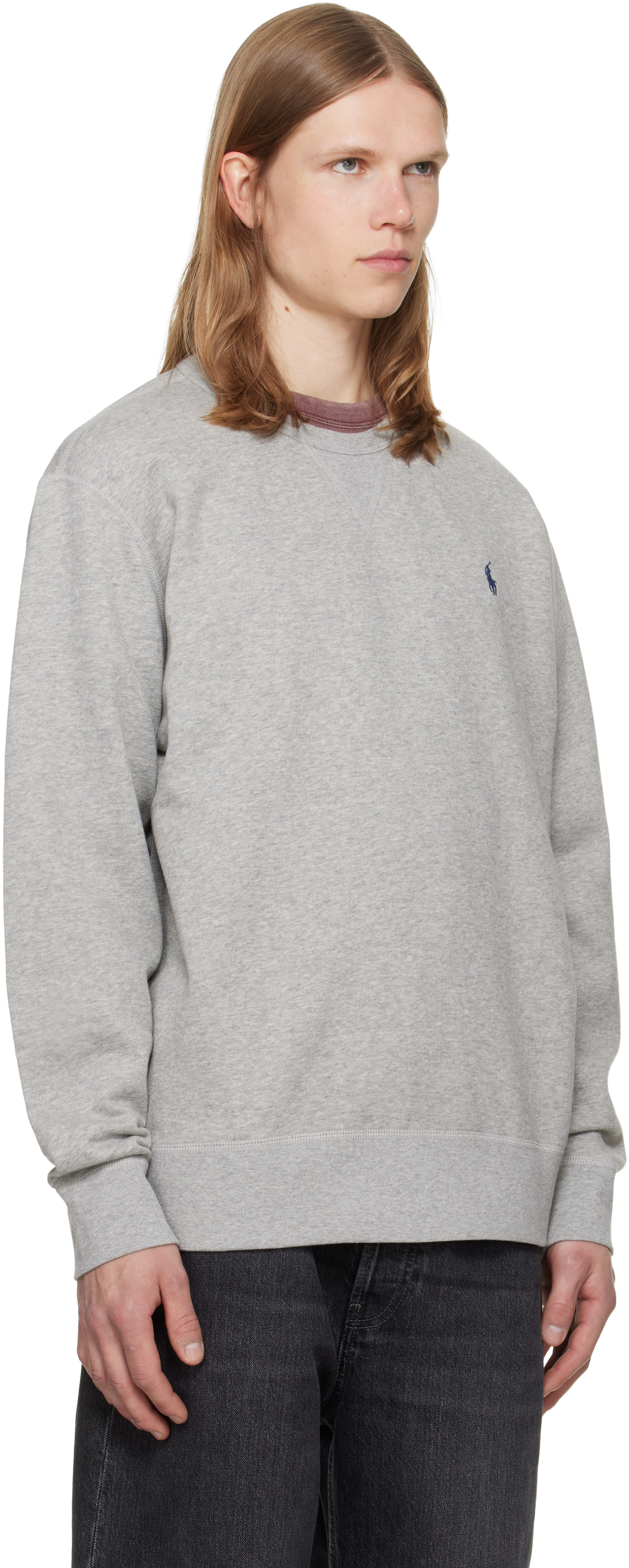 Polo Ralph Lauren: Gray 'The RL Fleece' Sweatshirt | SSENSE