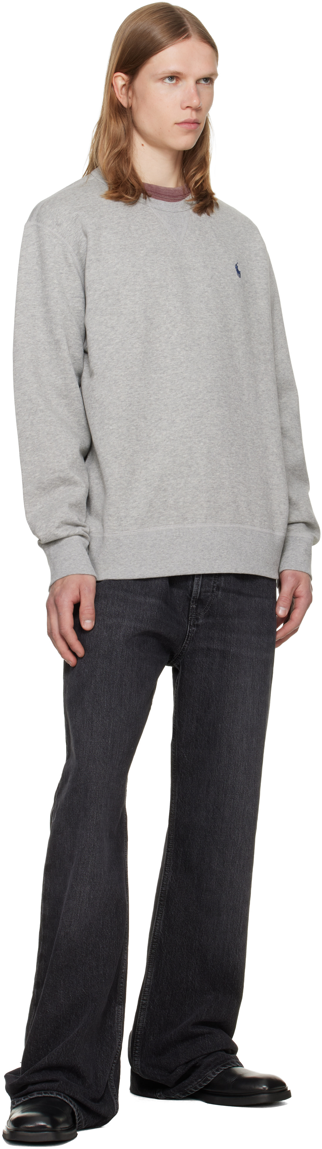 Polo Ralph Lauren: Gray 'The RL Fleece' Sweatshirt | SSENSE