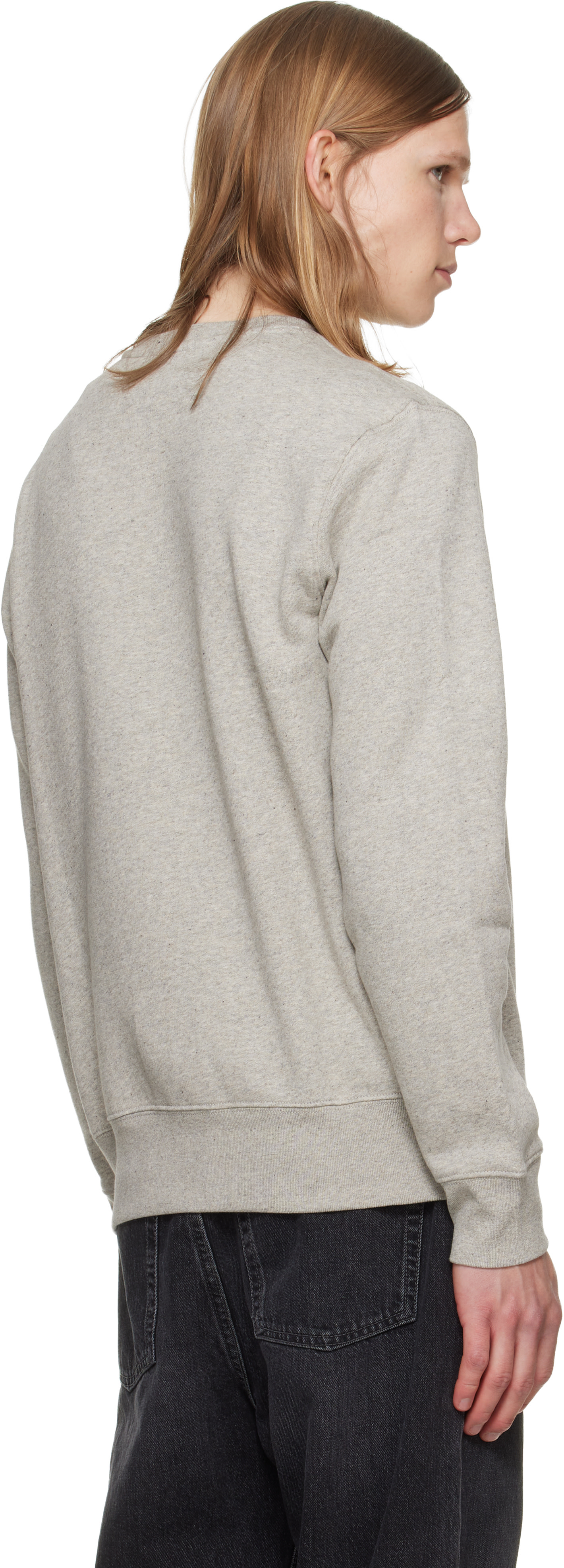 Polo Ralph Lauren - Pull molletonné gris en molleton à ourson Polo Bear