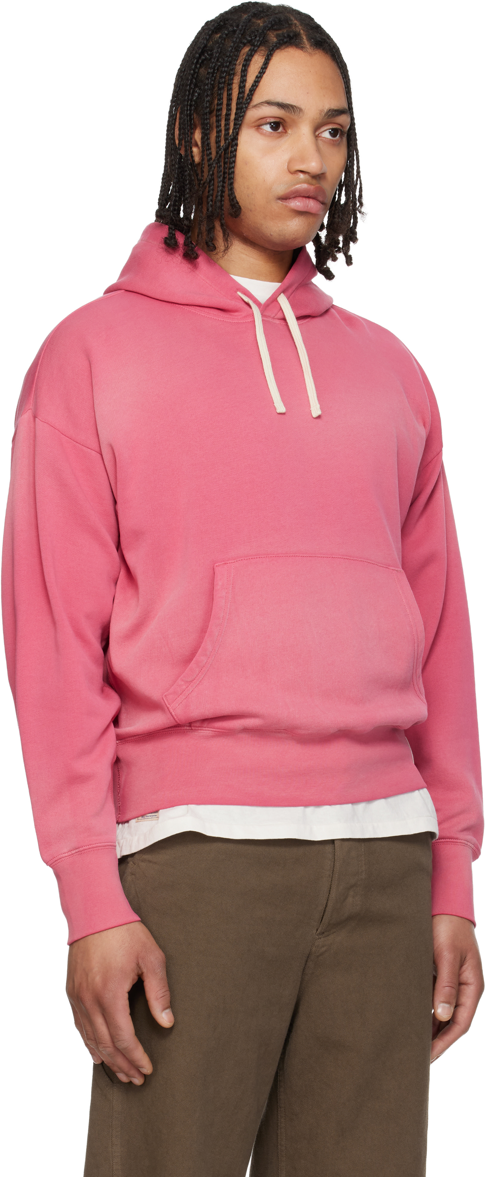 Polo Ralph Lauren - Pull à capuche rose à effet délavé