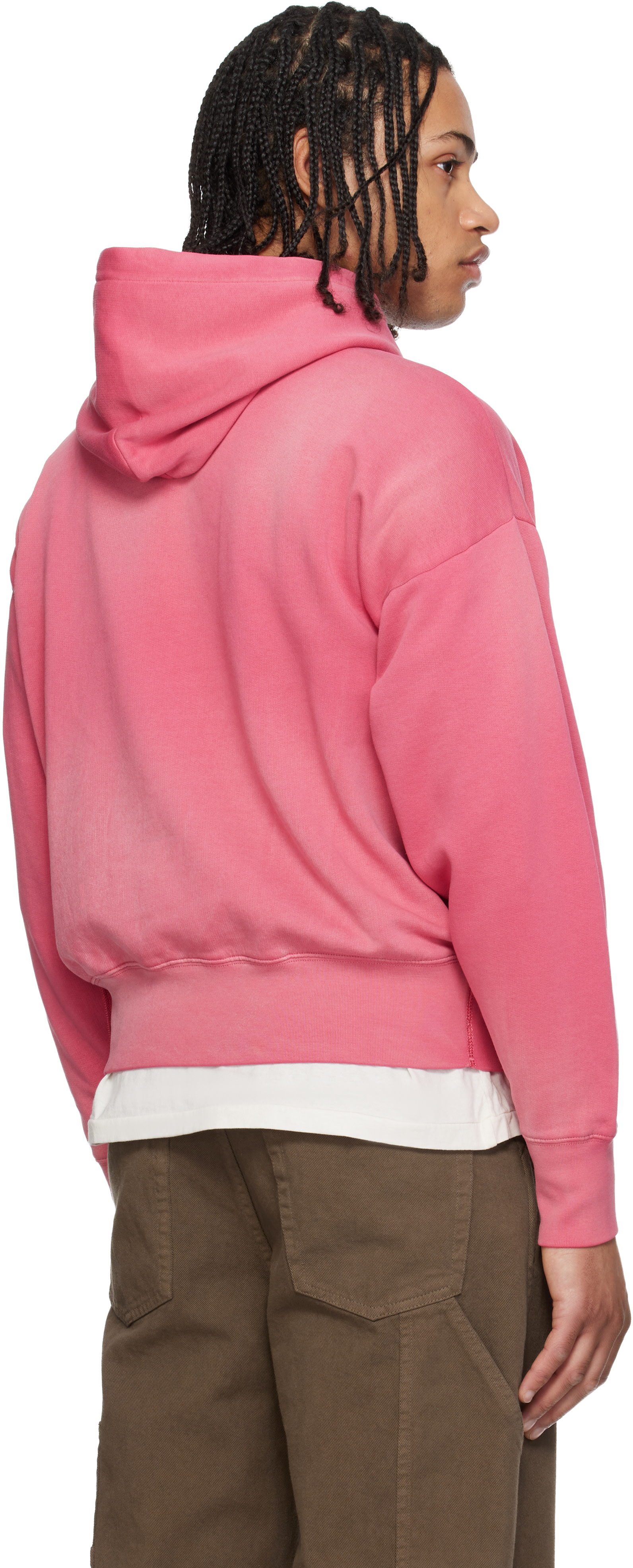Polo Ralph Lauren - Pull à capuche rose à effet délavé