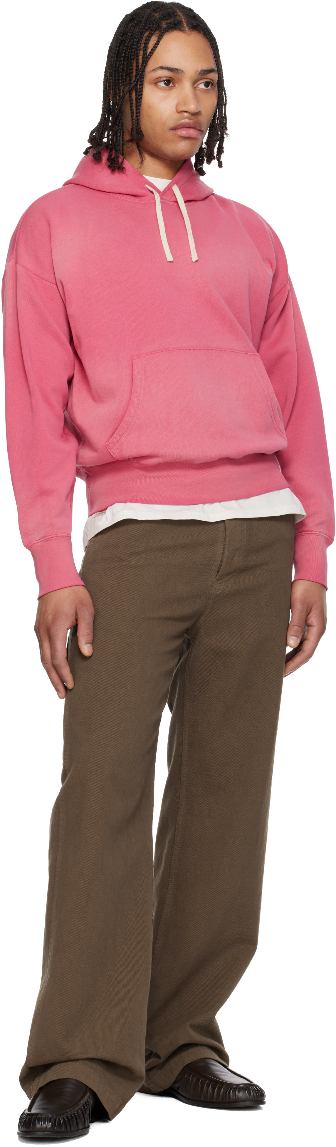 Polo Ralph Lauren - Pull à capuche rose à effet délavé