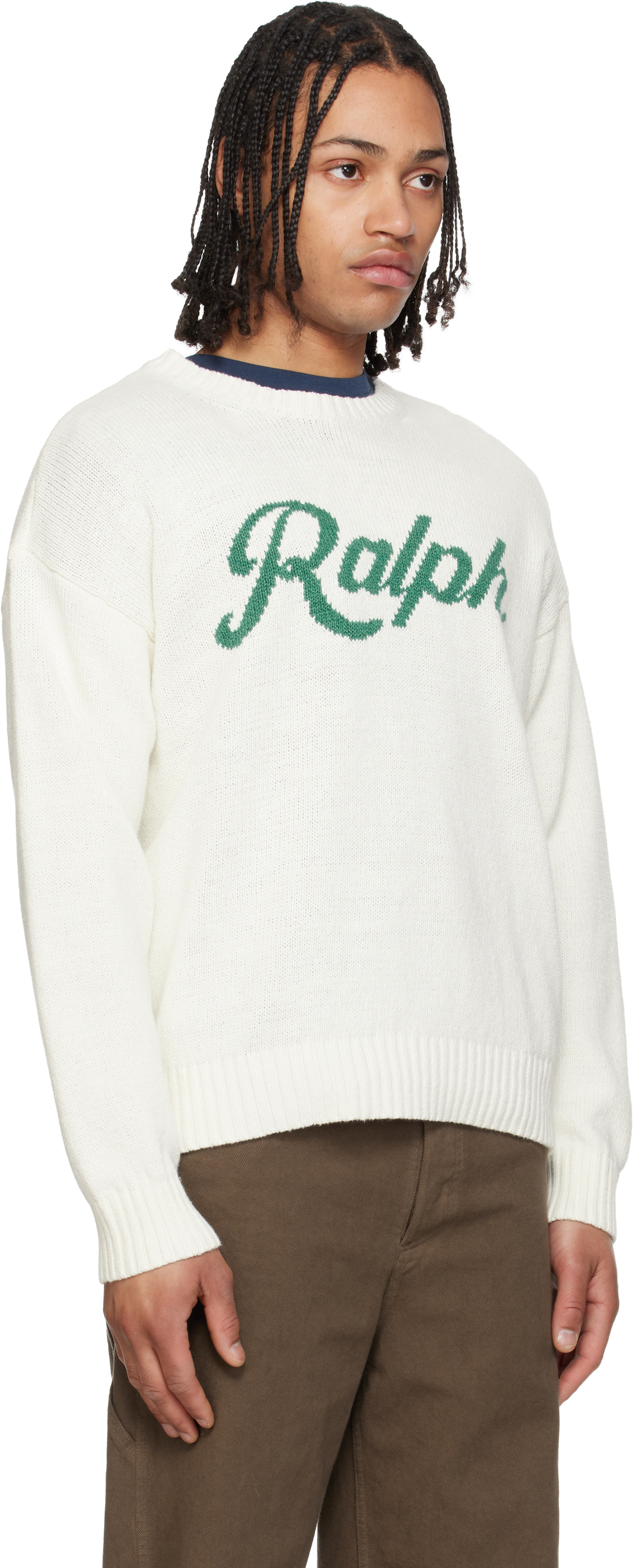 Polo Ralph Lauren: Off-White 'The Ralph Logo' Sweater | SSENSE