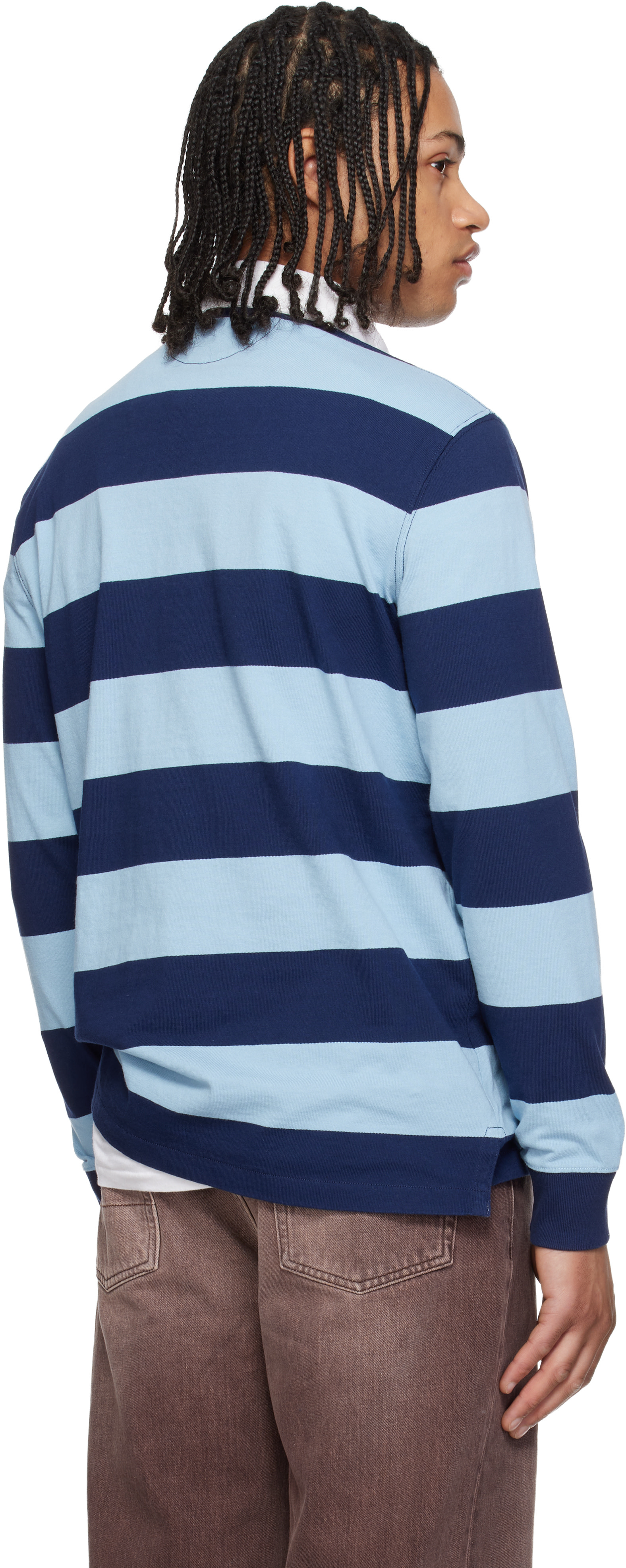 Polo Ralph Lauren: ネイビー 'The Iconic Rugby' ポロシャツ | SSENSE