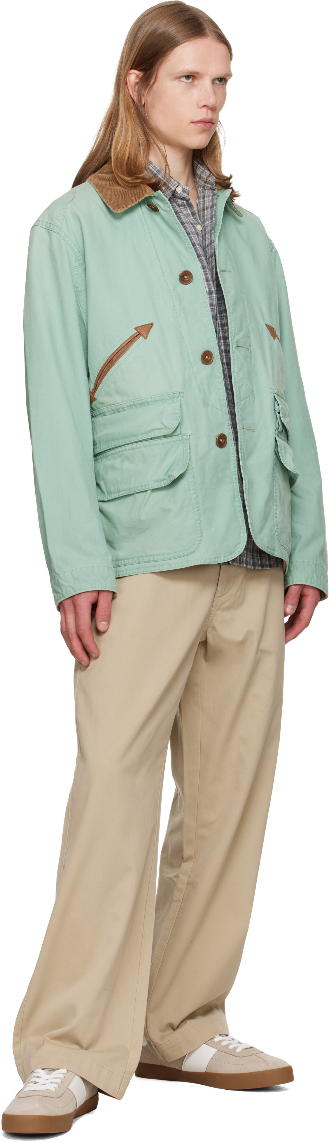 レモンサワーPolo Ralph Lauren ベージュカバーオール（L) Polo Ralph Lauren: Beige & White Court VLC PP Sneakers | SSENSE