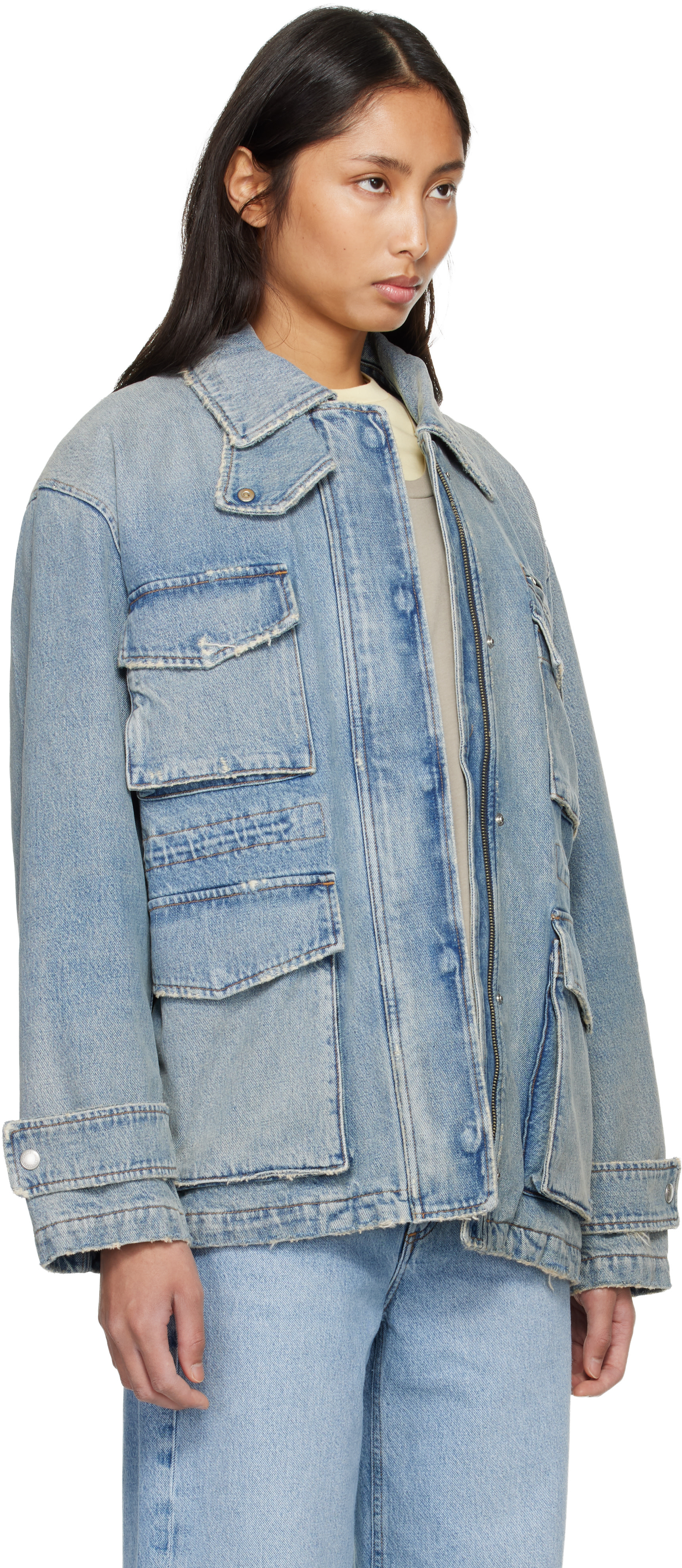 AGOLDE - Blue Aubrey Denim Jacket