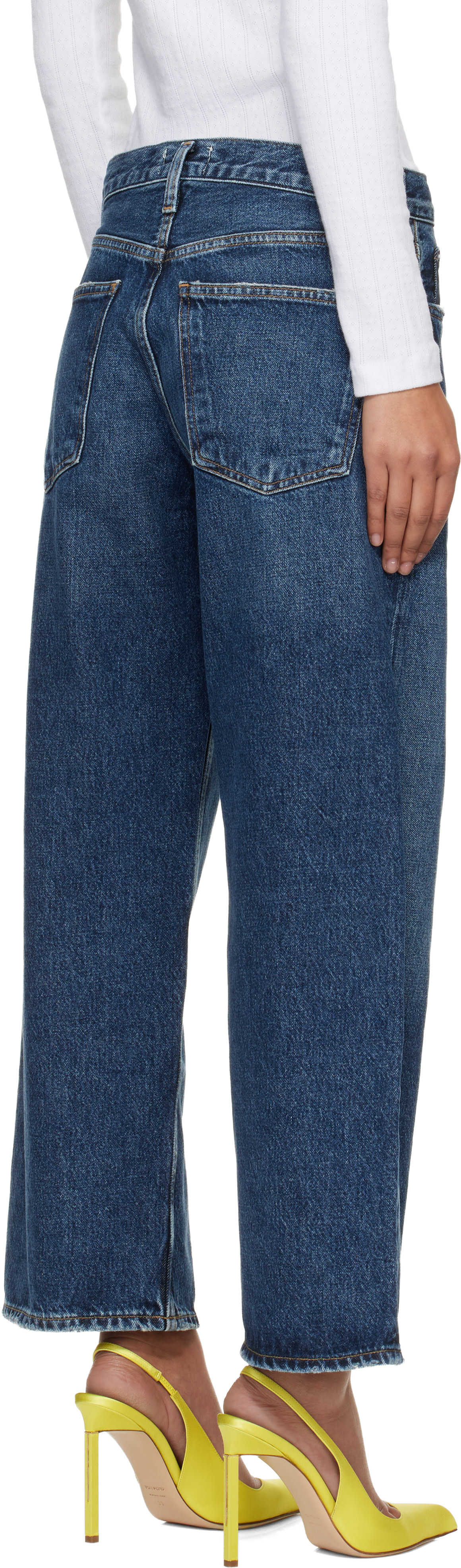 AGOLDE - Jean Arc bleu marine