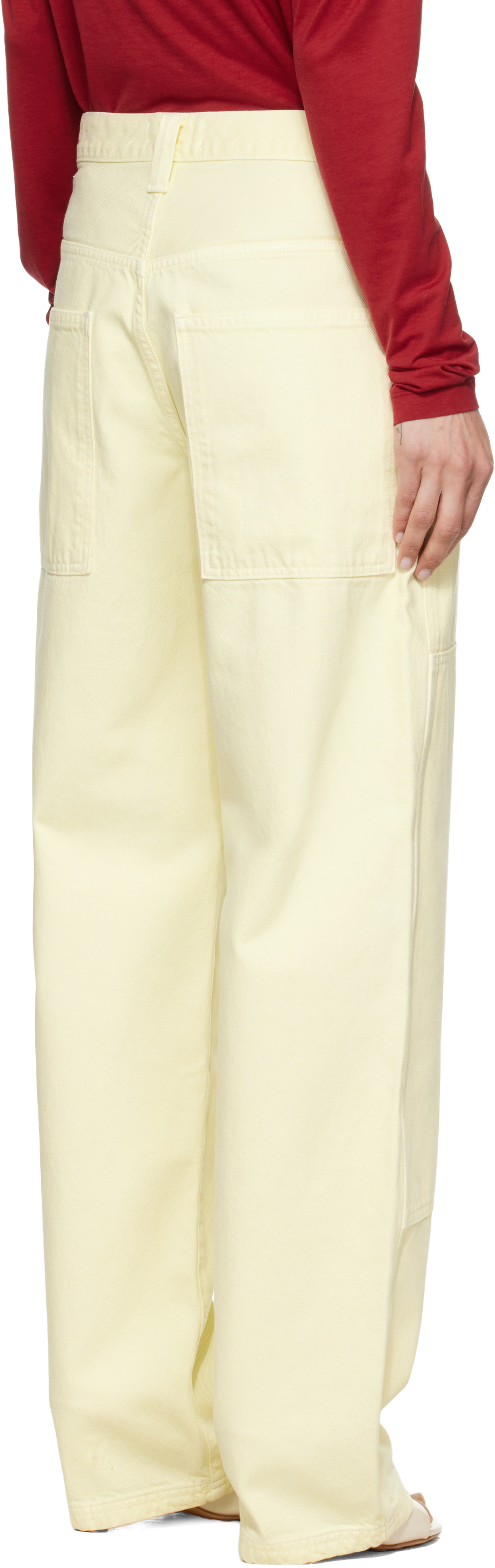 AGOLDE - Jean Laria Pierced jaune