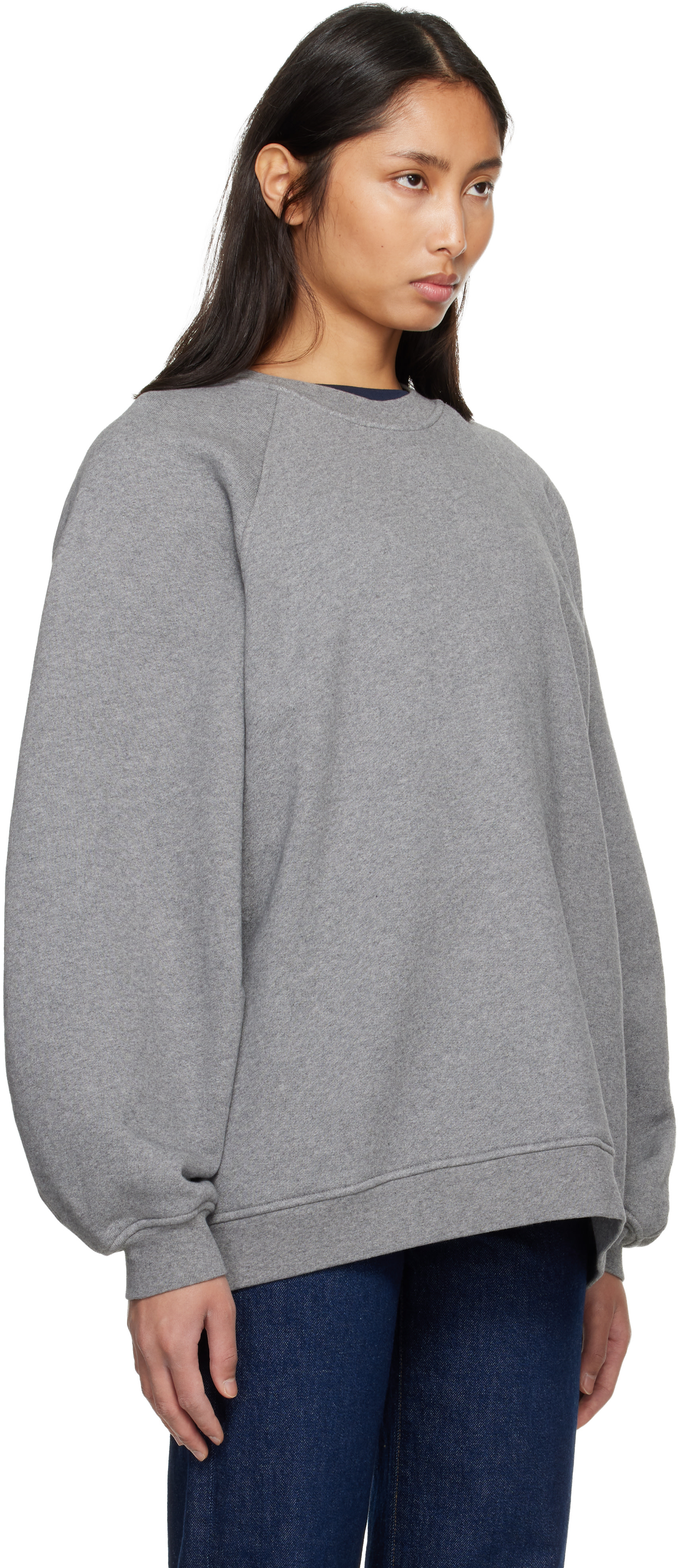 AGOLDE - Pull molletonné Valma gris