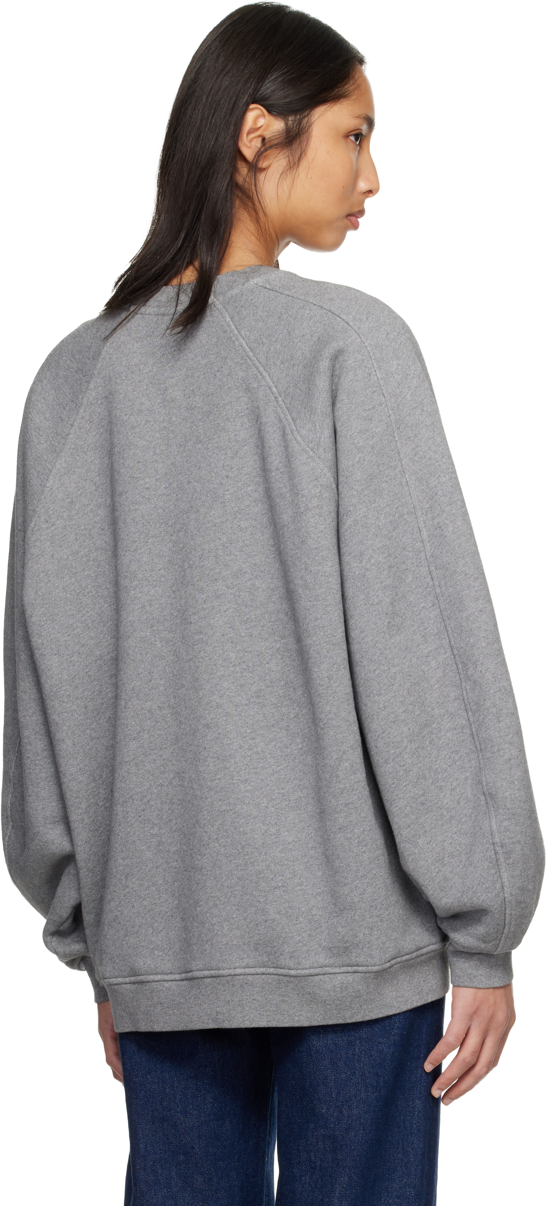 AGOLDE - Pull molletonné Valma gris