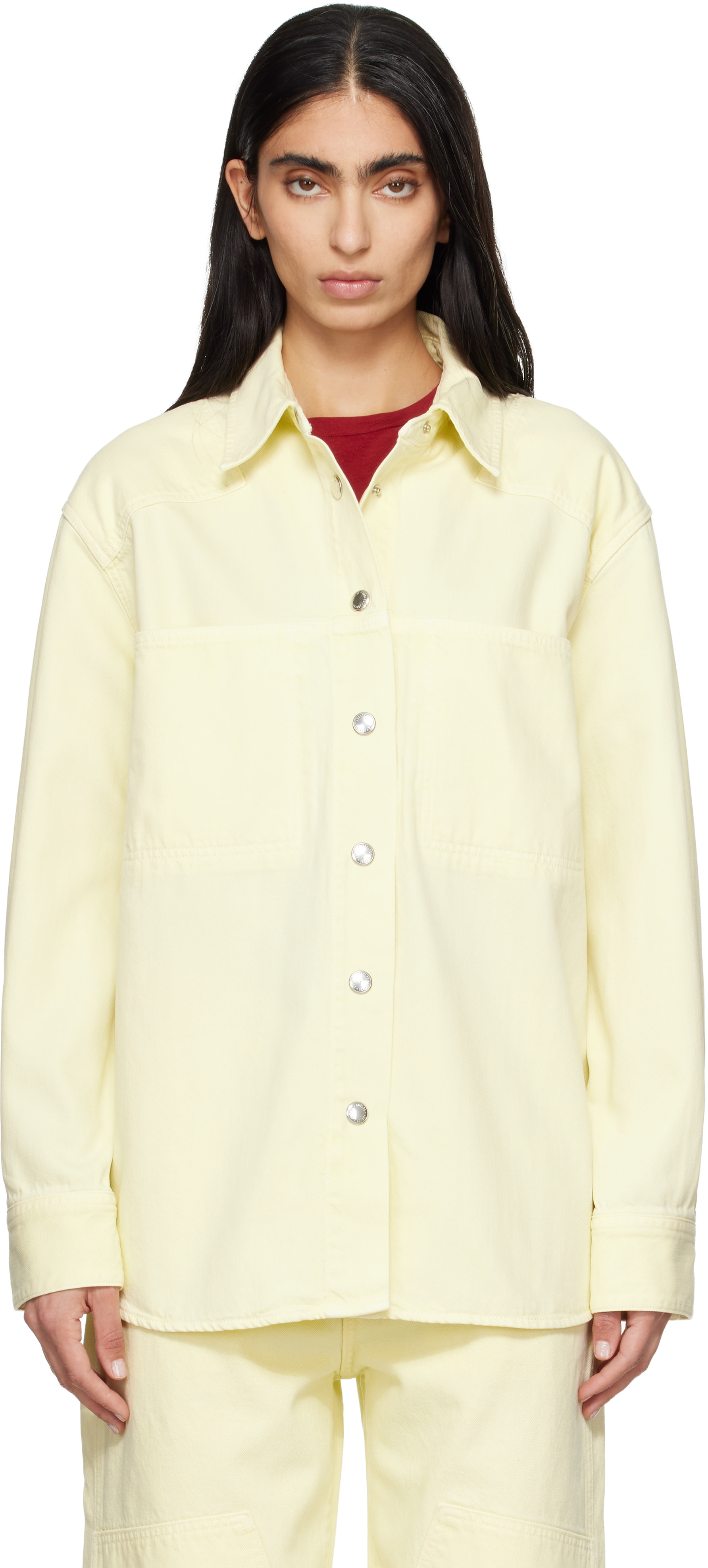 AGOLDE - Chemise Laria jaune