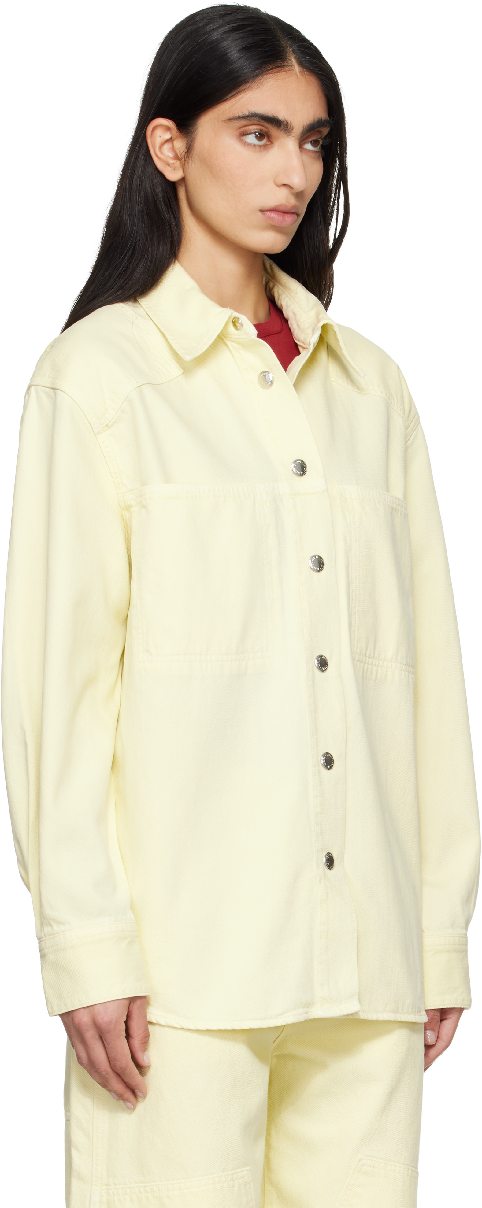 AGOLDE - Chemise Laria jaune