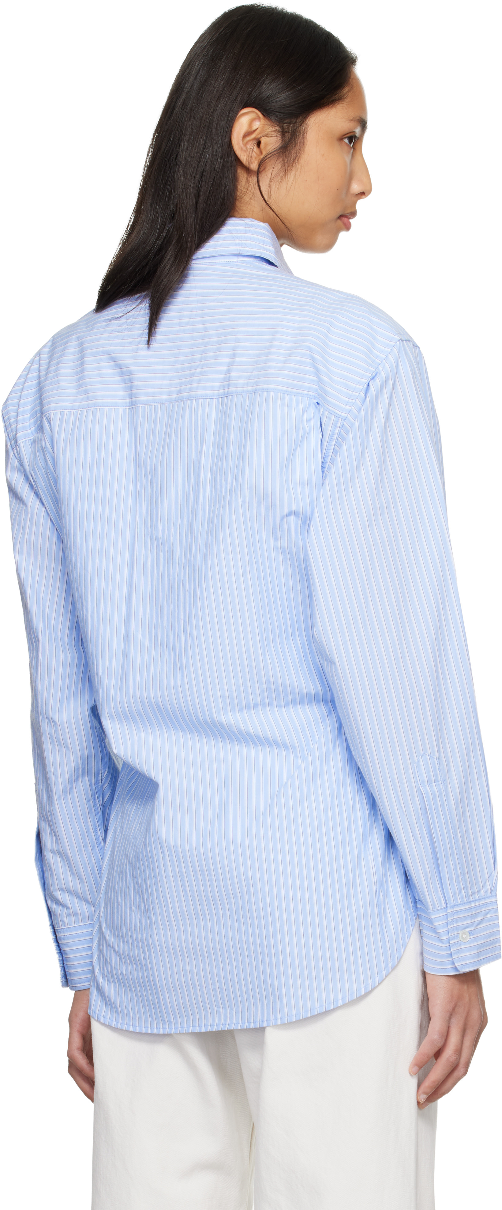 AGOLDE - Chemise ajustée bleue