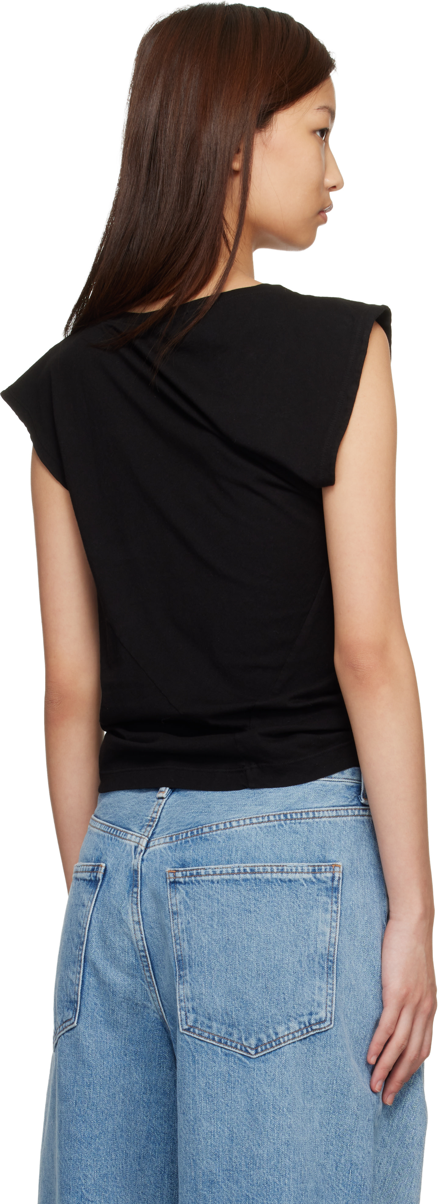AGOLDE - T-shirt Beth noir