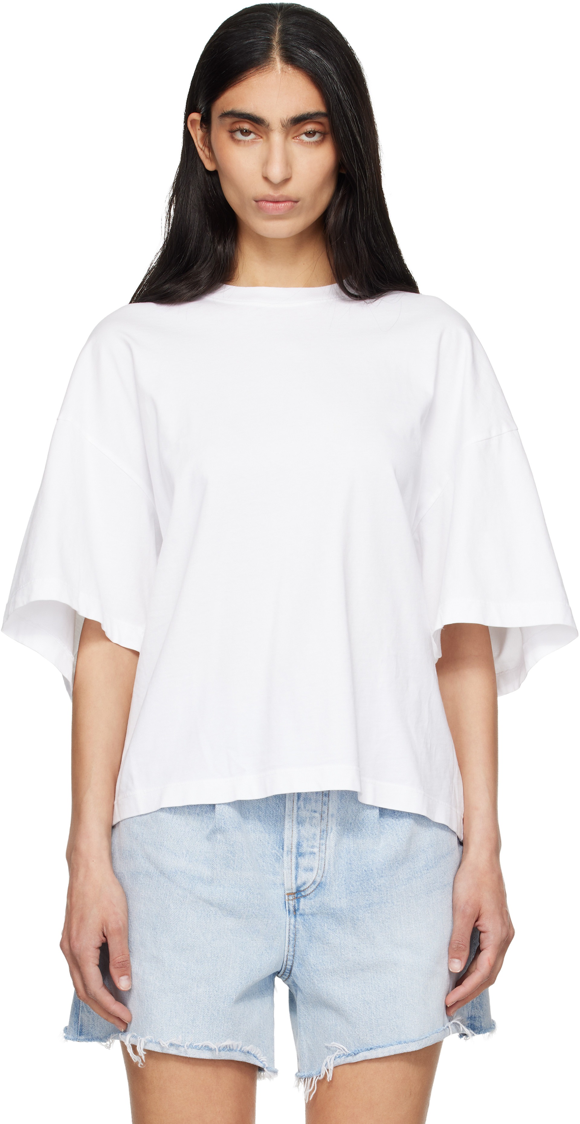 AGOLDE - T-shirt Ellery blanc